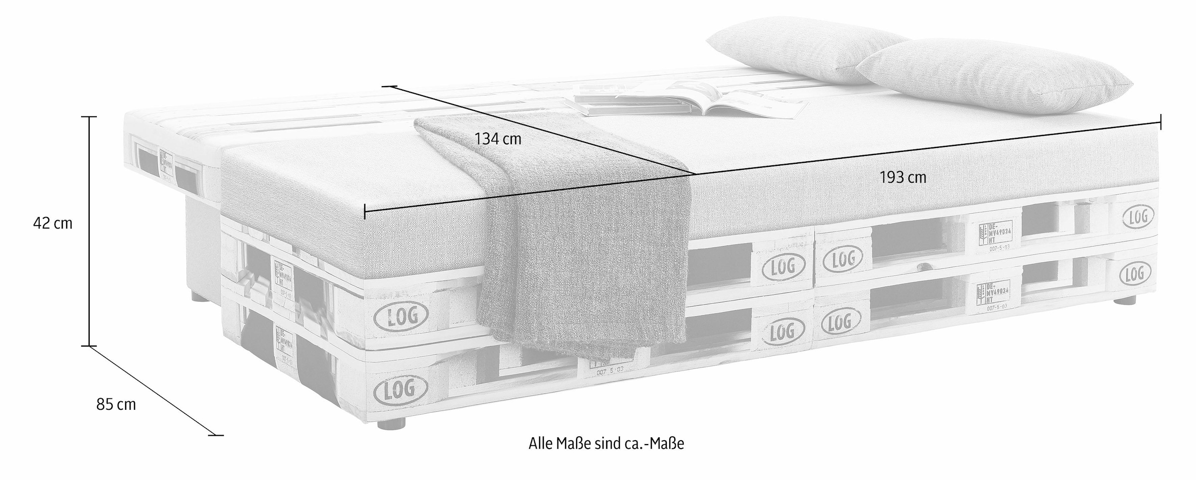 exxpo - sofa fashion Schlafsofa »Extravagantes Sofa für Individualisten mit Bettfunktion und Bettkasten« in aussergewöhnlichen Bezugsvarianten, Solitärmöbel