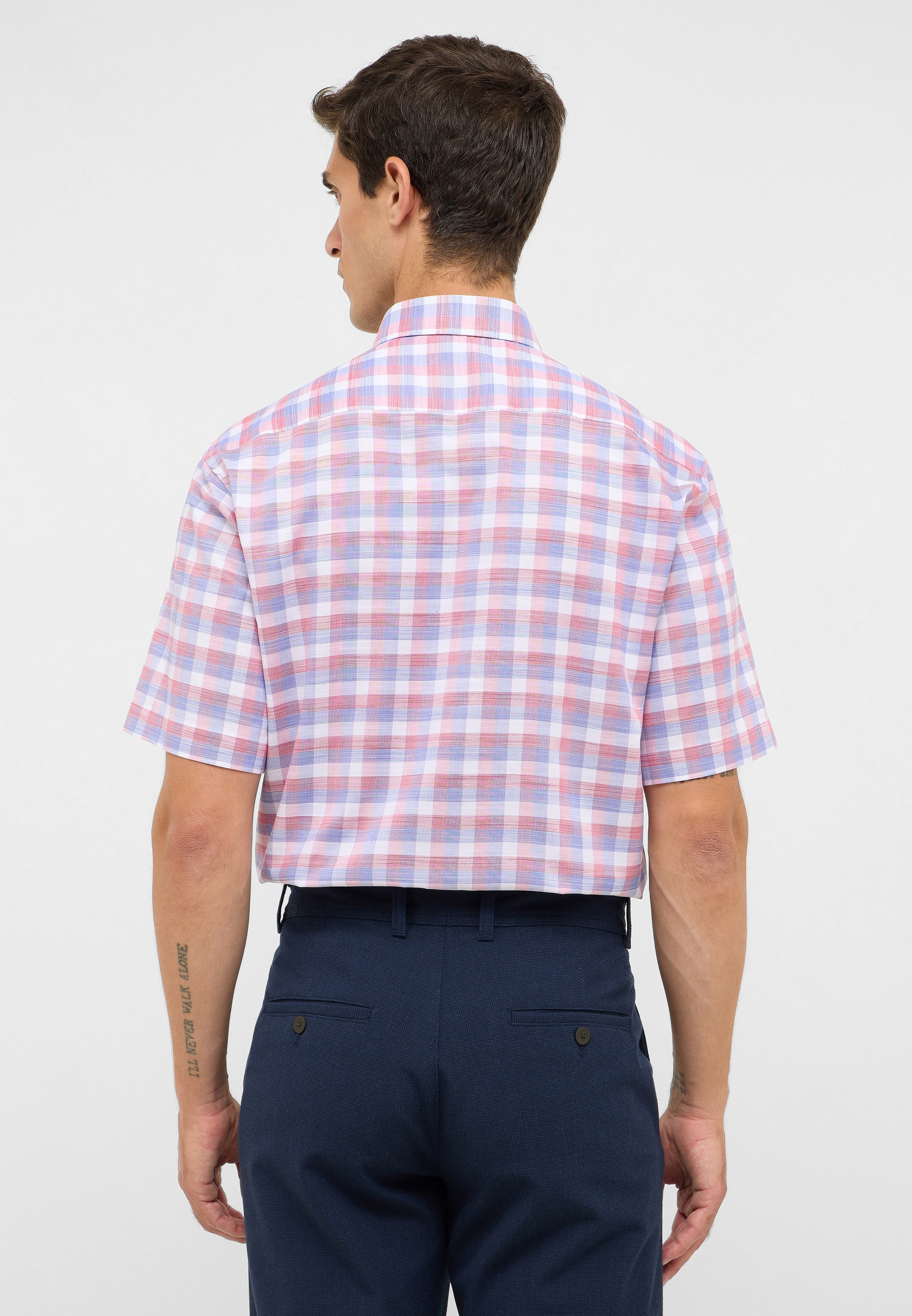 Eterna Kurzarmhemd »MODERN FIT« EASY IRON (bügelleicht)