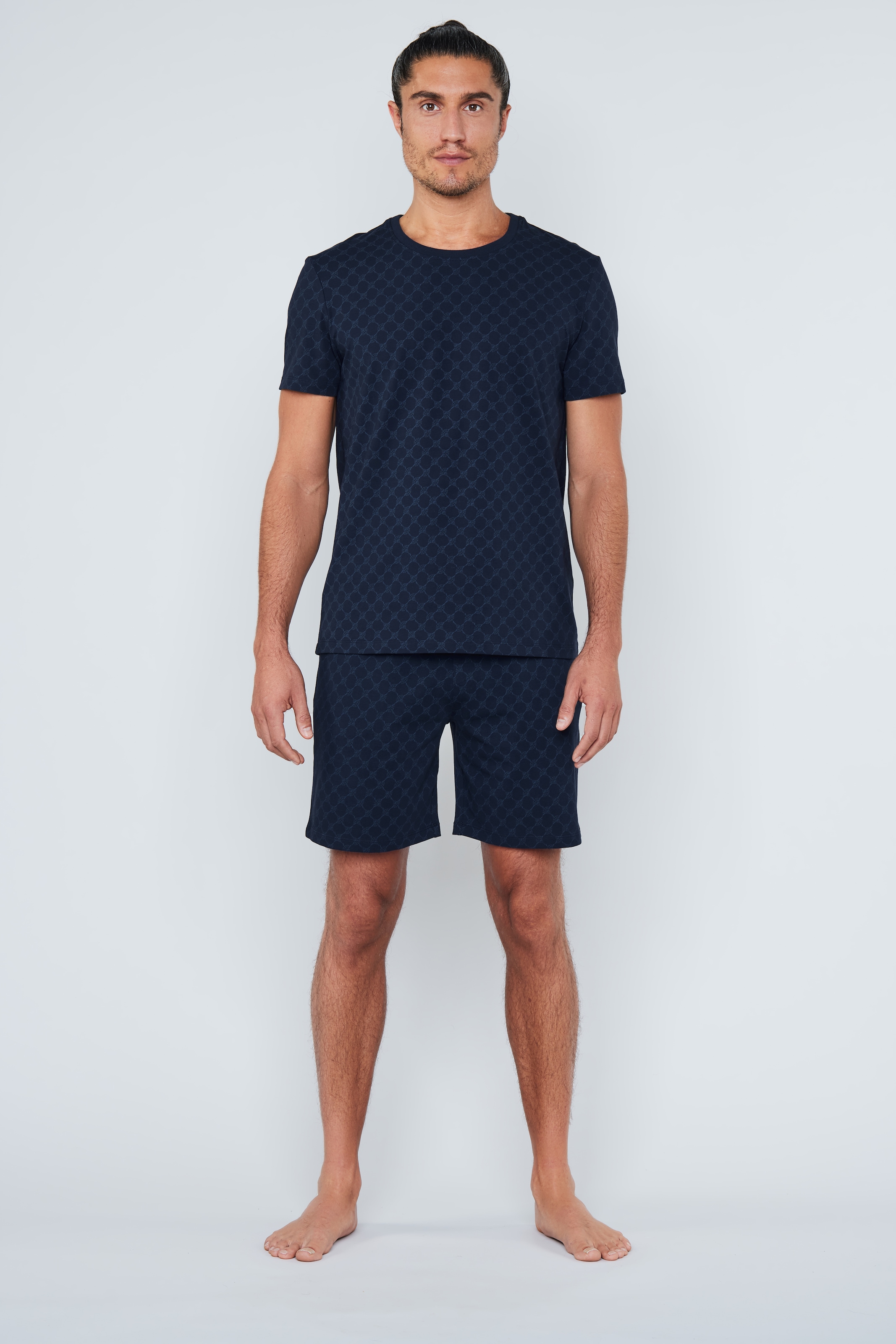 JOOP! T-Shirt »Leisure«, mit Cornflower-Alloverprint, Regular Fit, kurzärmelig
