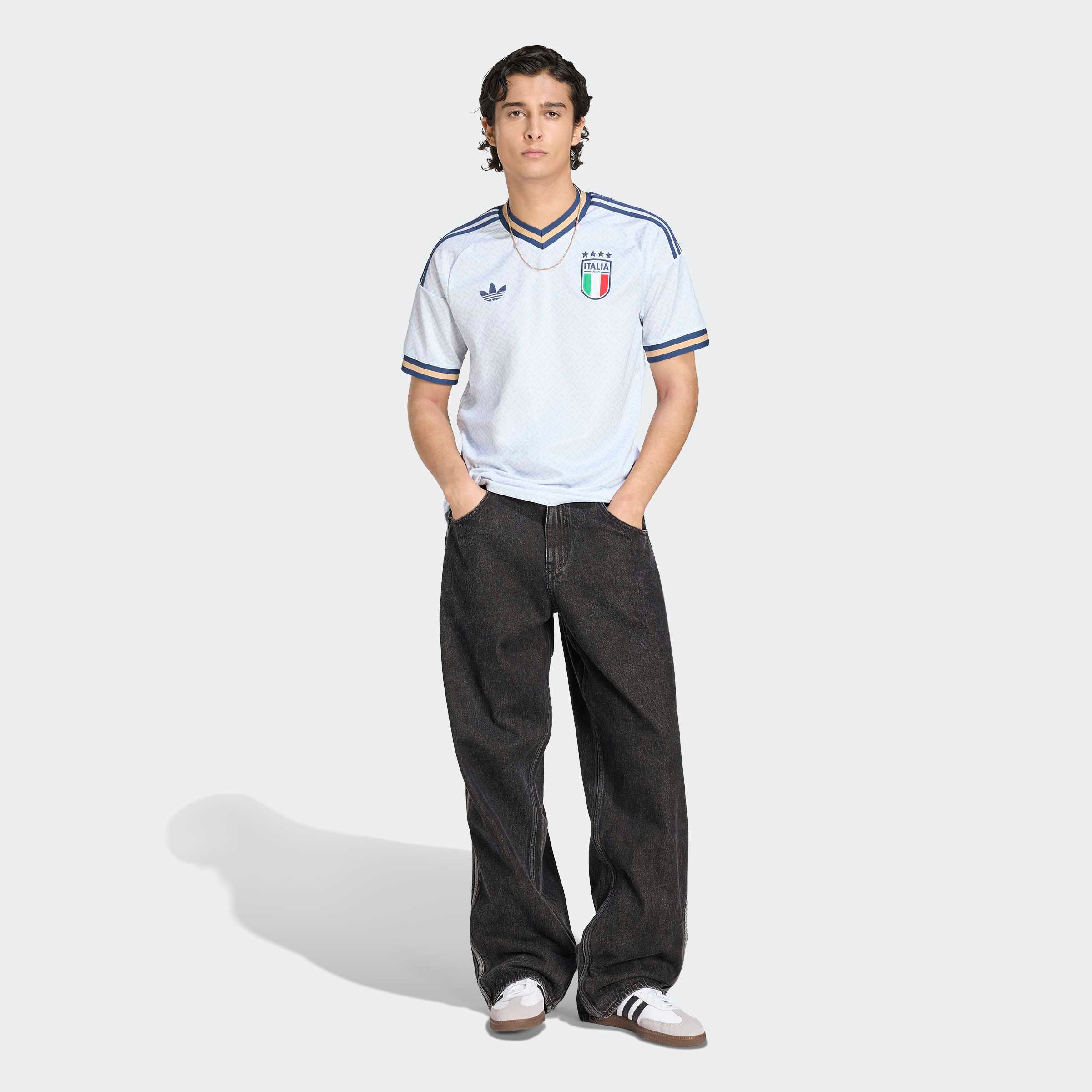 adidas Performance Maillot de foot »FIGC A JSY« Col rond, en polyester, avec technologie Climacool®