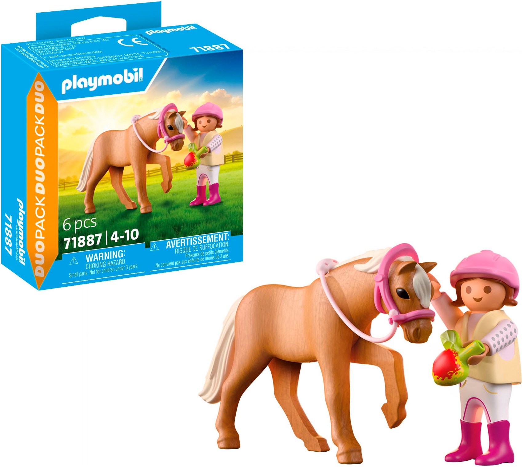 Playmobil® Konstruktions-Spielset »Mädchen mit Pony (71887), Duo Pack« Made in Europe