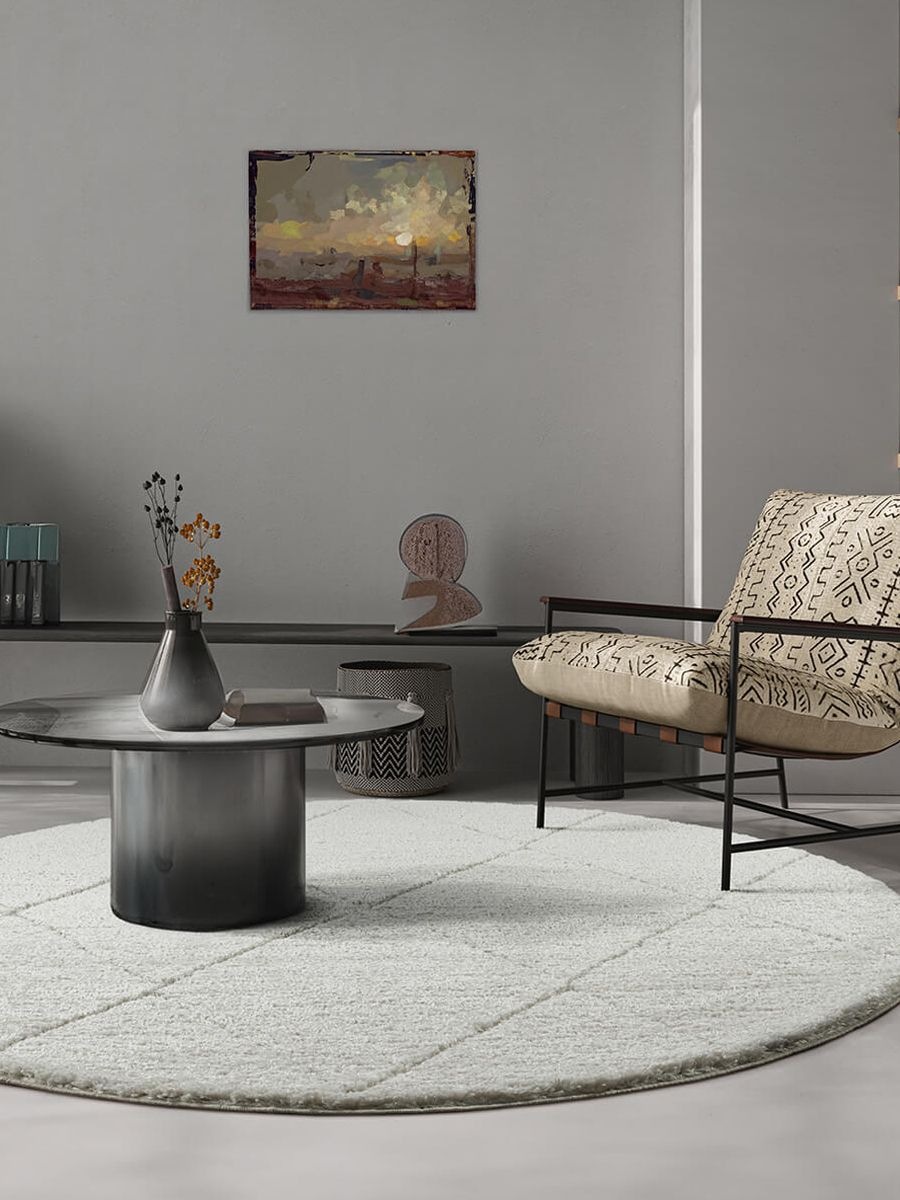 the carpet Tapis »Bahar Shaggy« Rond 30 mm Höhe Shaggy eleganter Wohnzimmer Teppich Hochflor