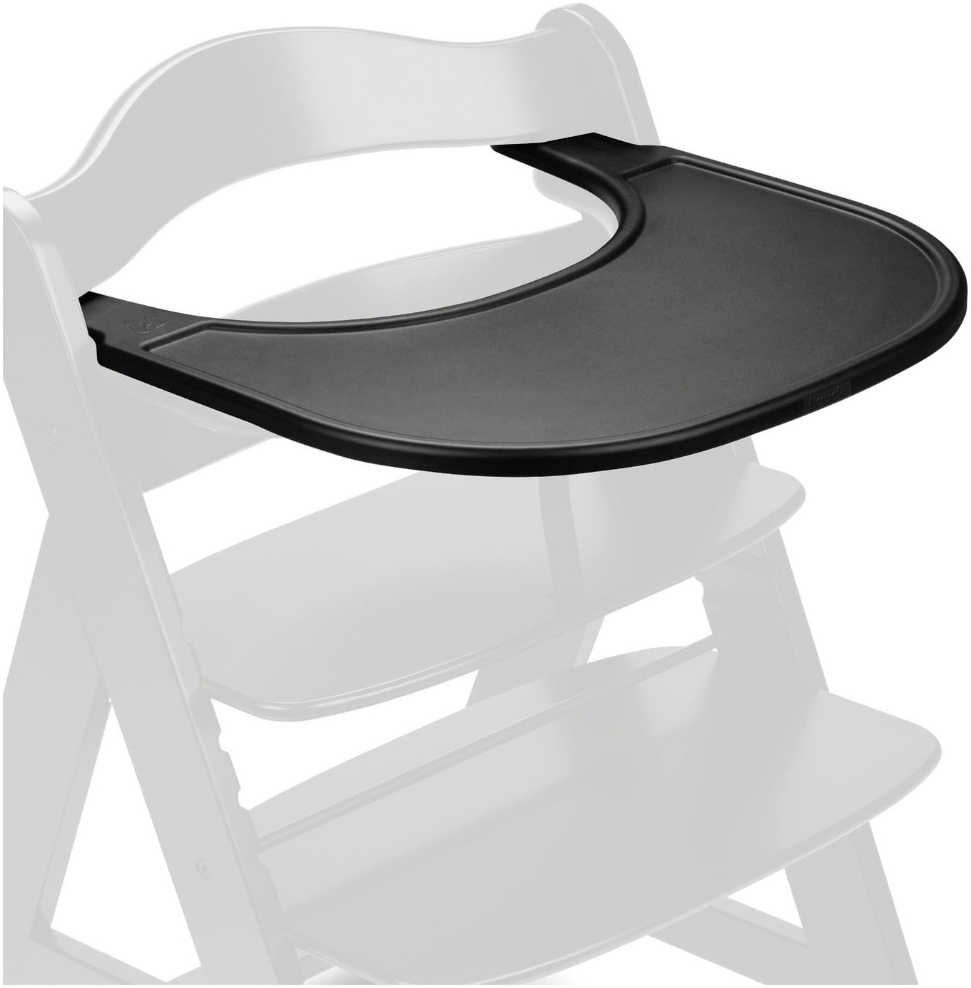 Hauck Hochstuhltablett »Alpha Click Tray, Black« aus recyceltem Material