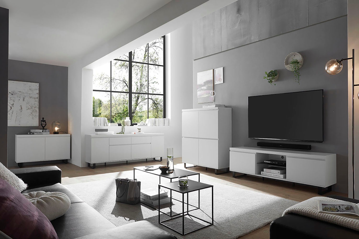 MCA furniture Lowboard »AUSTIN Lowboard« Türen mit Dämpfung