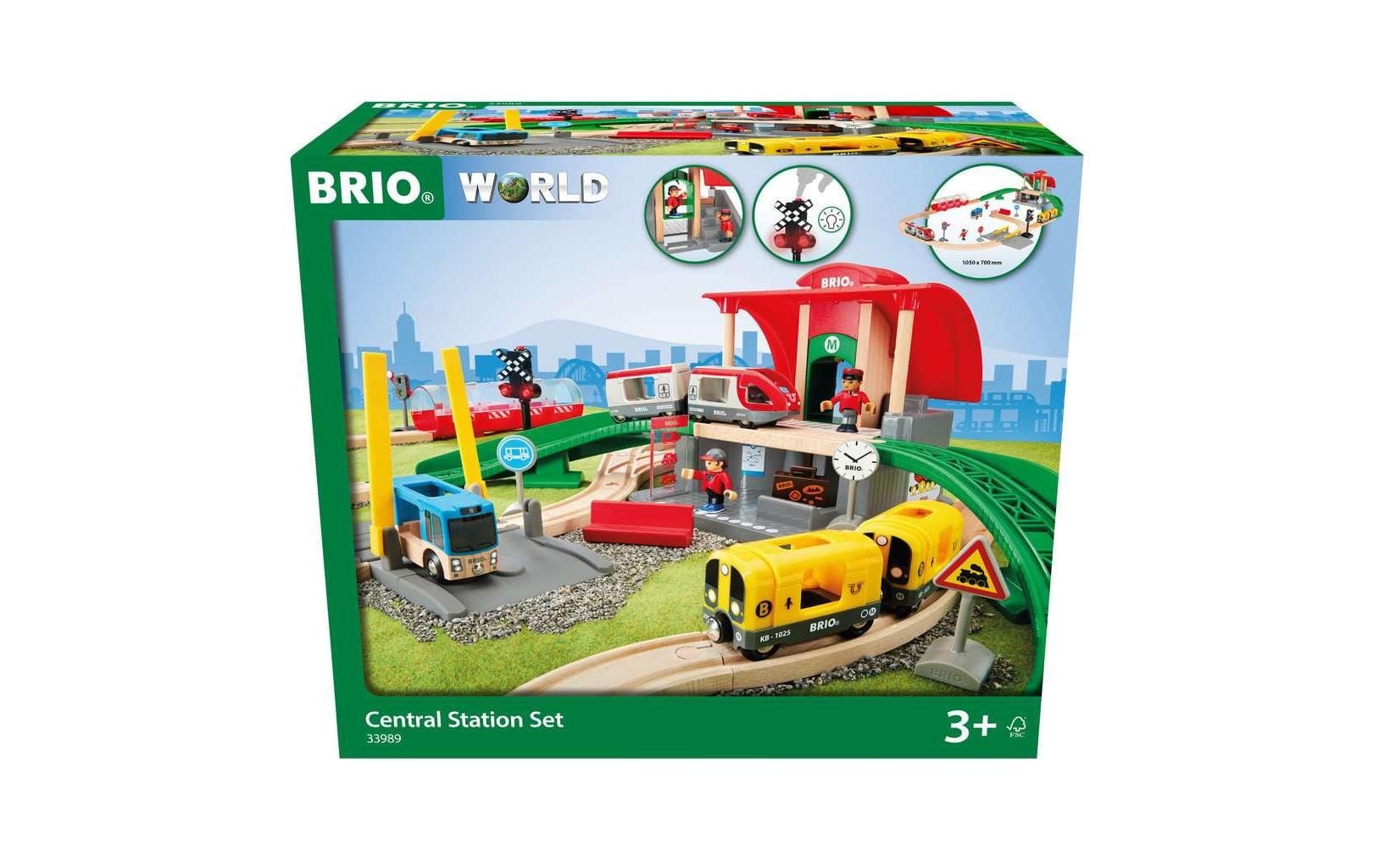 BRIO® Spielzeugeisenbahn-Set »Grosses City Bahnhof Set«
