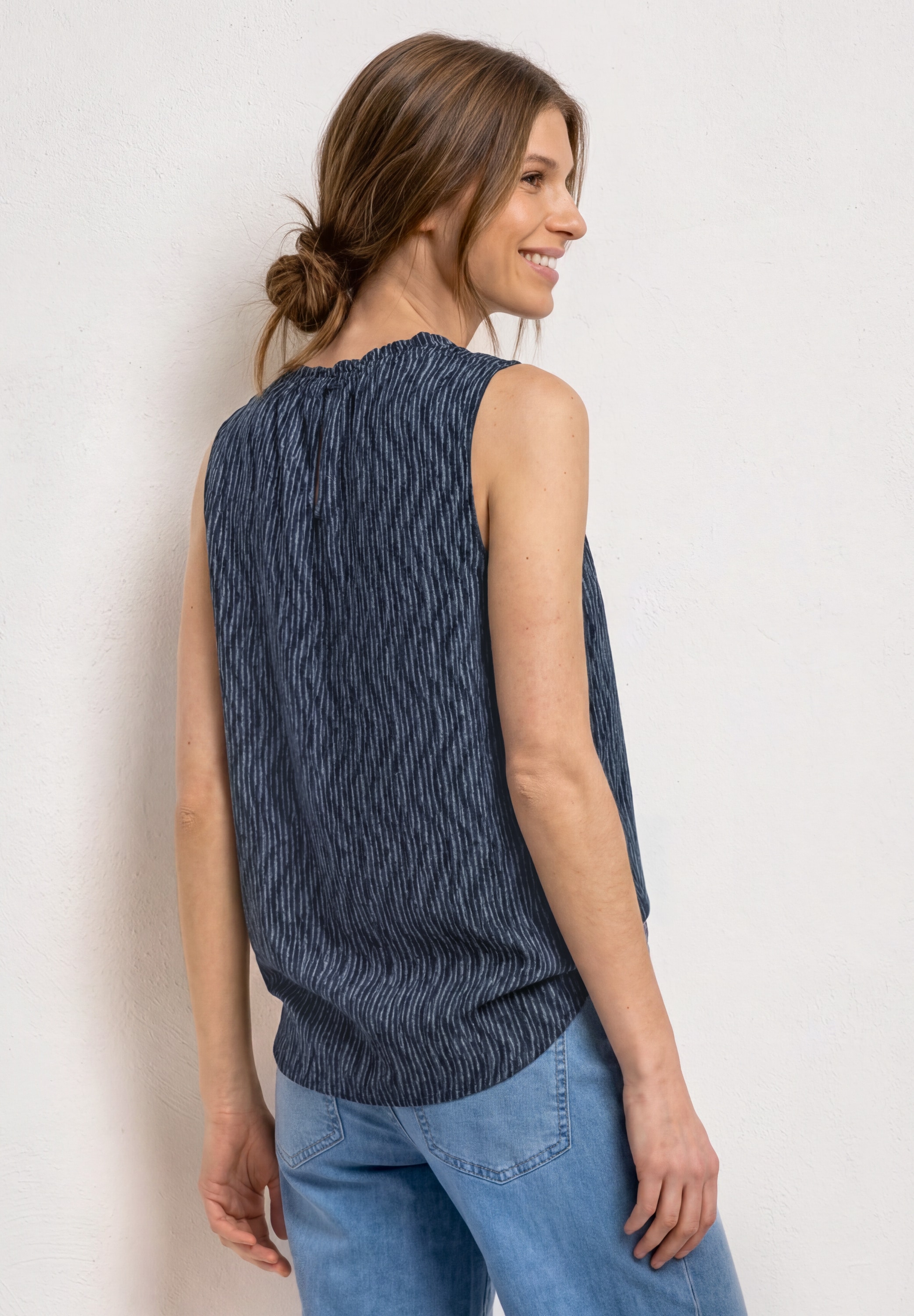 STREET ONE Top chemisier top blouse avec motif graphique