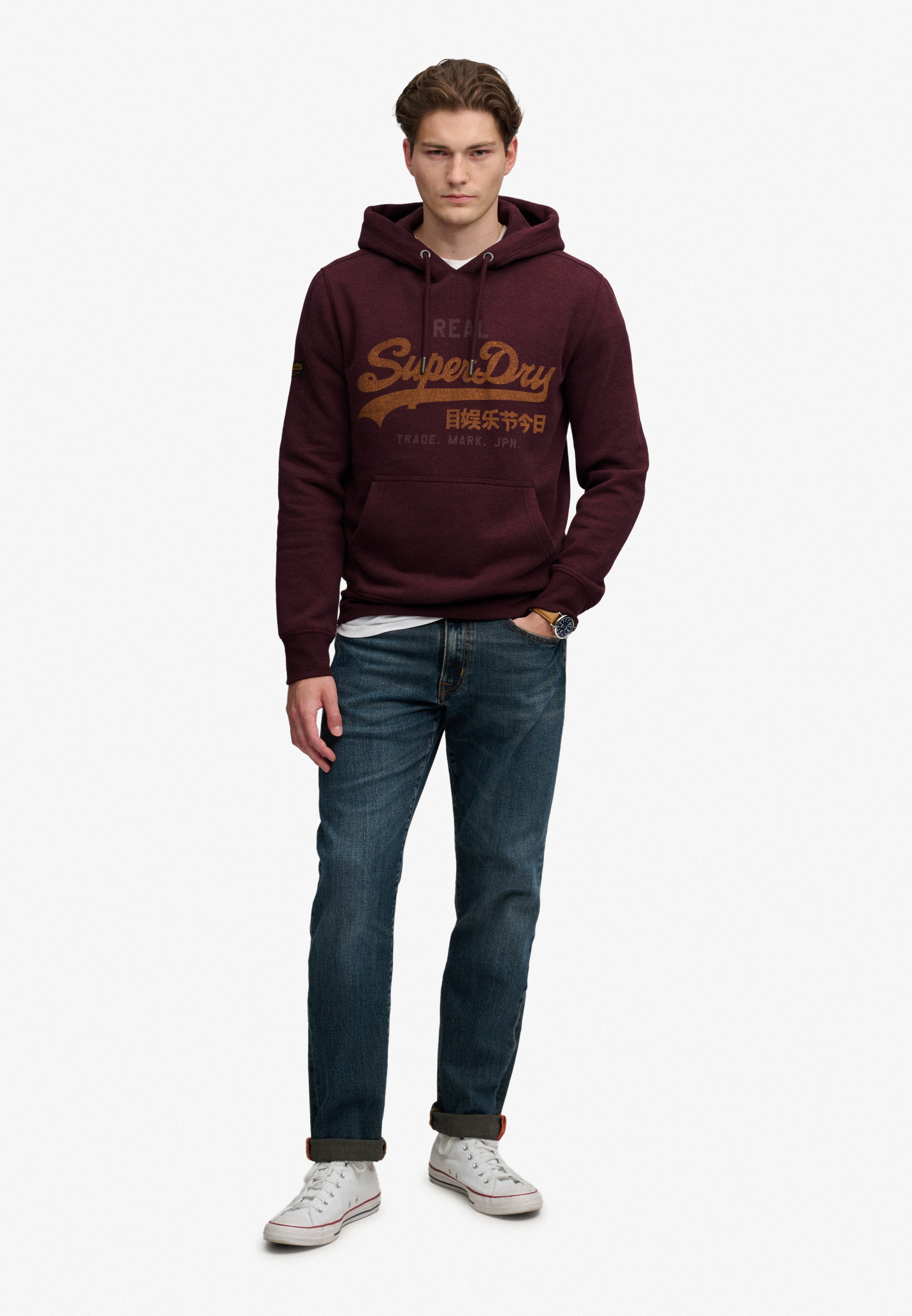 Superdry Kapuzensweatshirt »VL HERITAGE RELAXED HOOD«, Baumwollmischung, relaxed fit
