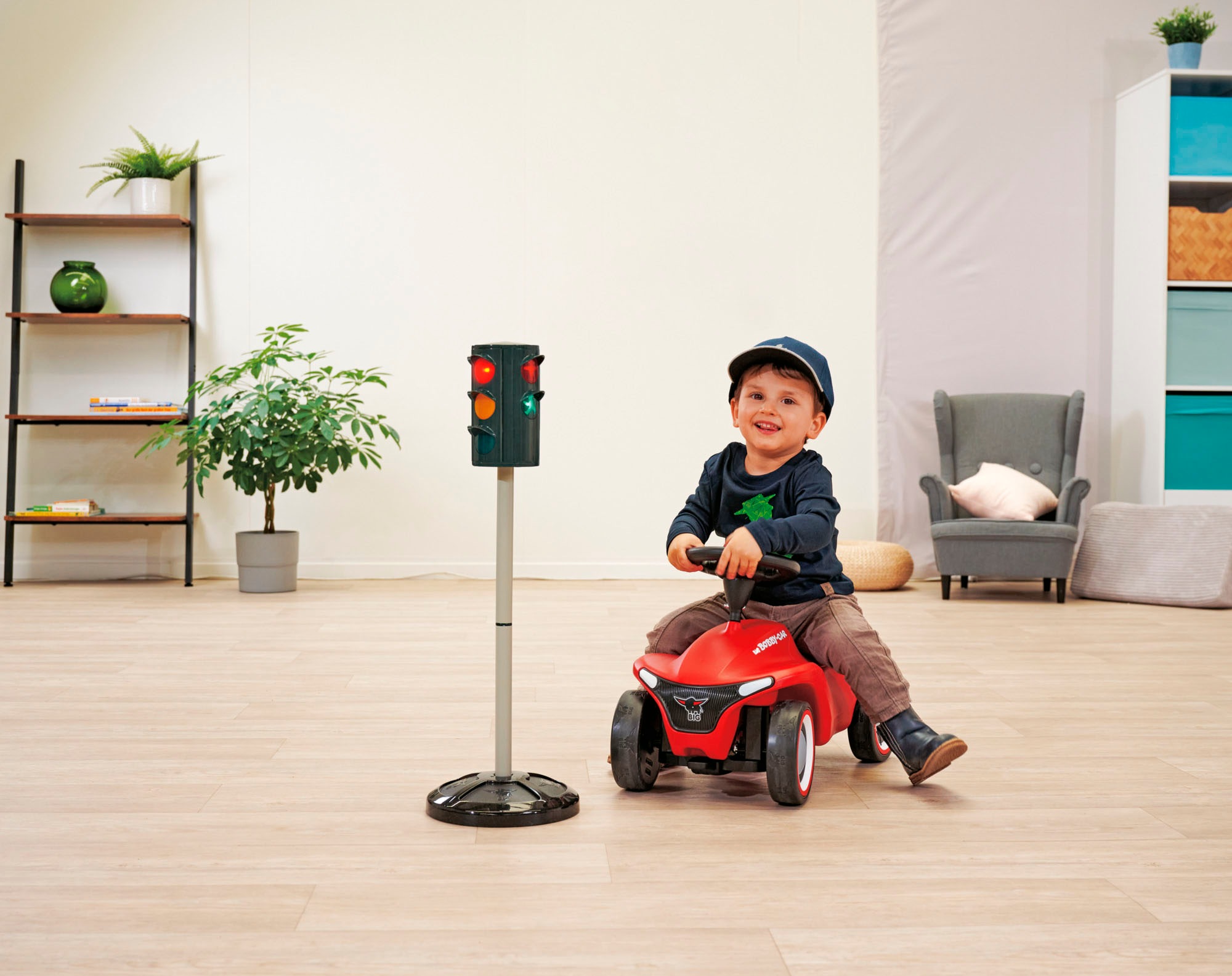 BIG Feu de signalisation ludique »Verkehrsampel Ampelmann« mit Funktion