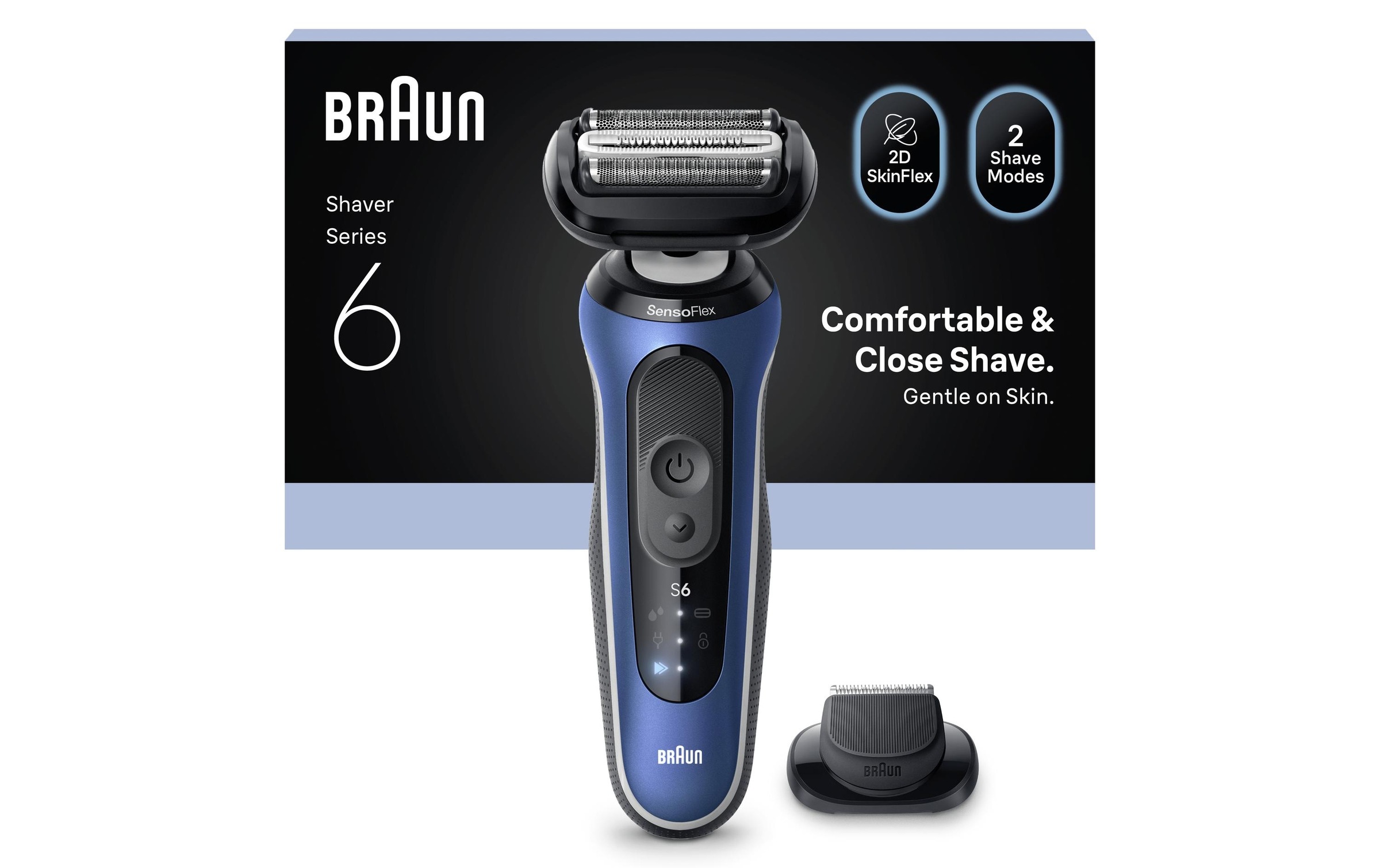 Braun Épilateur électrique pour le visage »Series 6 62-B1200s«