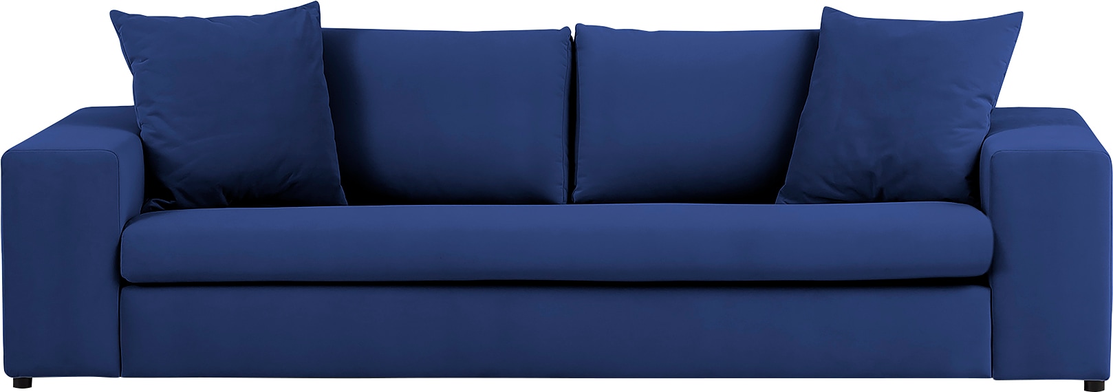 andas 3-Sitzer »SLEETLAND XXL in Samtvelours oder Vintage-Leder-Optik« besonders gross und bequem