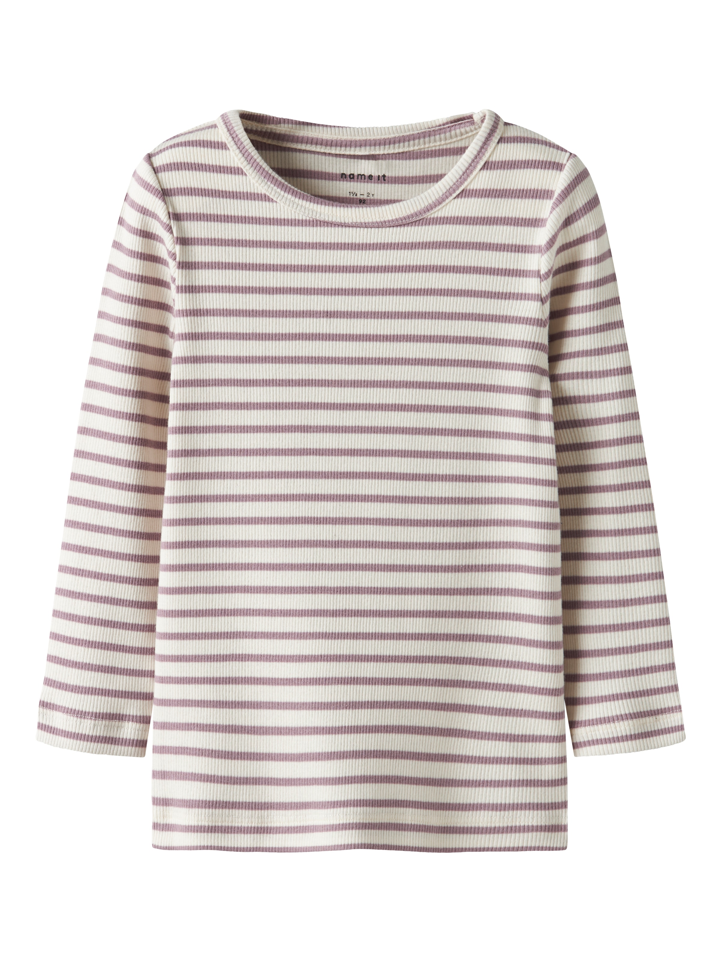 Name It T-shirt à manches longues »NMNBANI LS XSL TOP NOOS« look rayé en superbe qualité côtelée