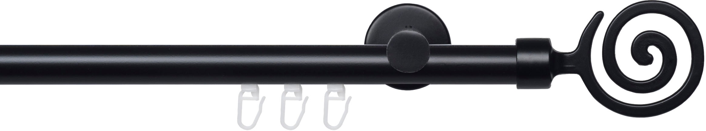 Liedeco Gardinenstange »Innenlaufgarnitur 20 mm Blues Eric« Ø 2 mm 1 läufig-läufig Fixmass Gardinenstange Komplett