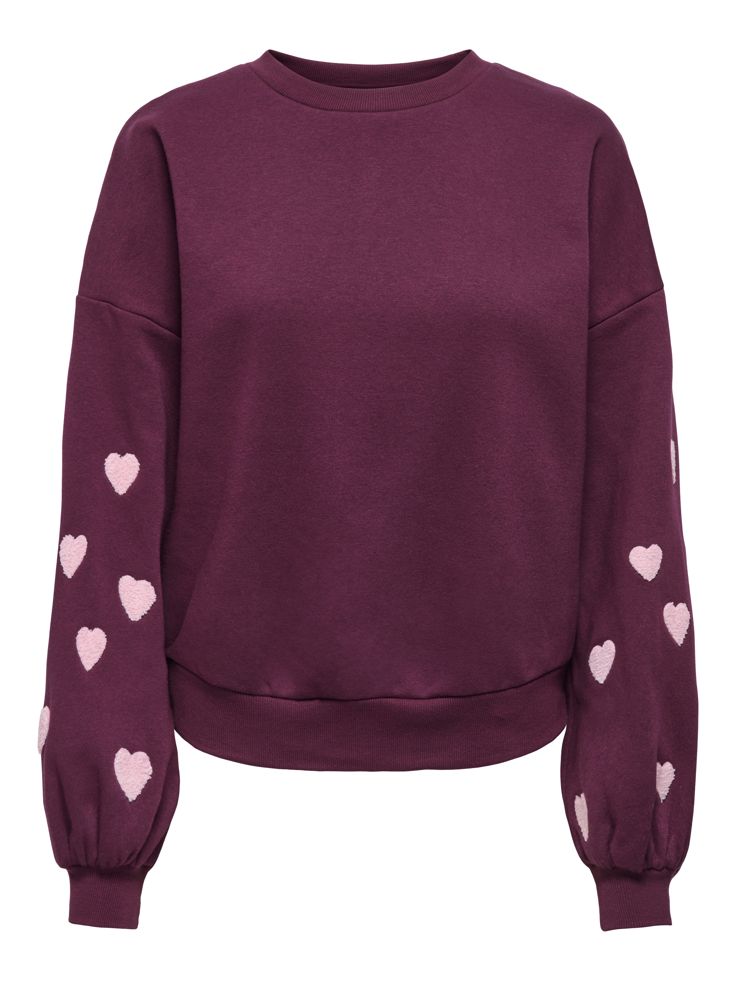 ONLY Sweat-shirt »ONLMACY L/S O-NECK BOX CC SWT«, mélange coton, coupe régulière
