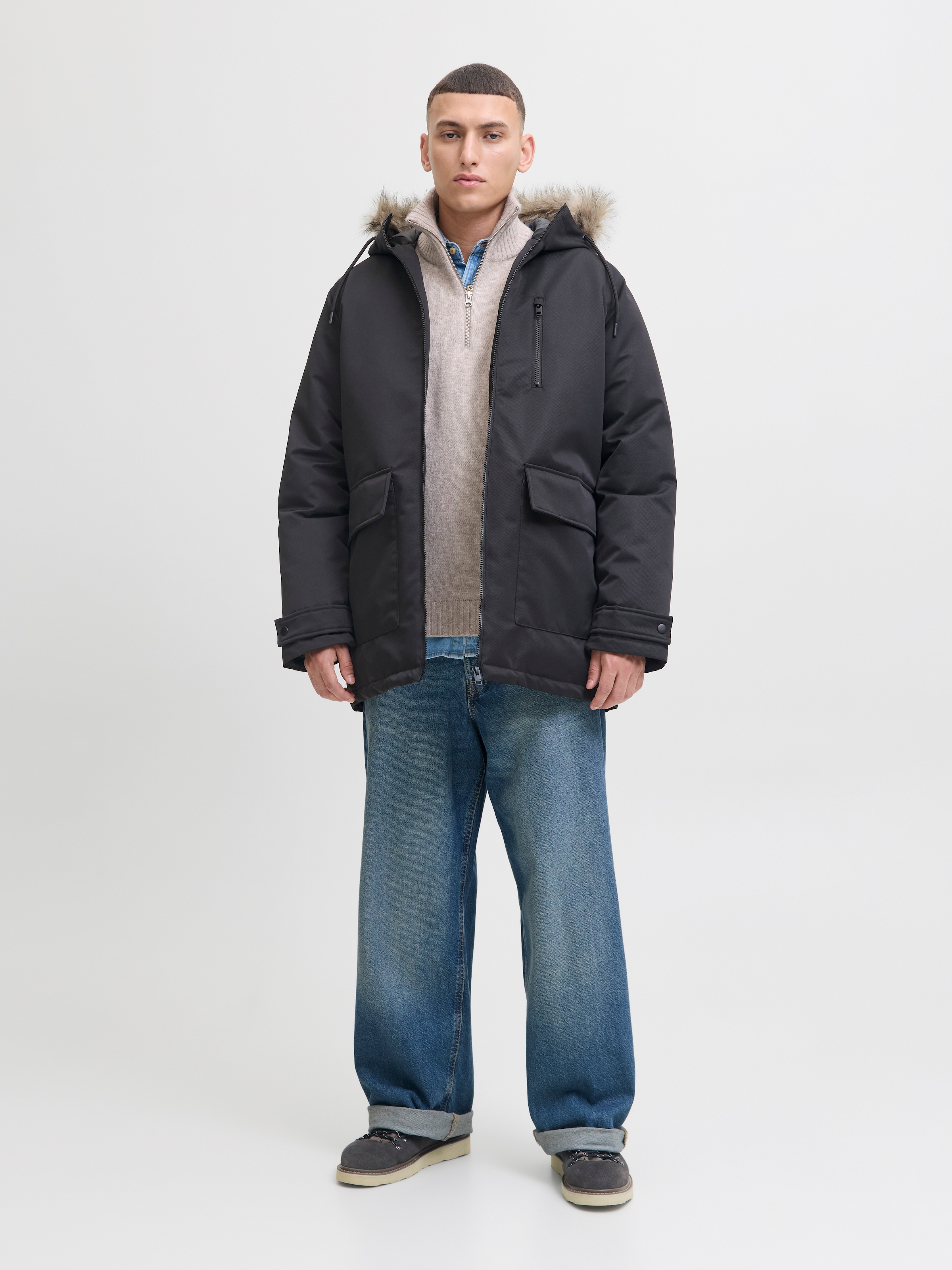Jack & Jones Parka »JJCHARLIE DETACHABLE FAUX FUR PARKA« avec capuche