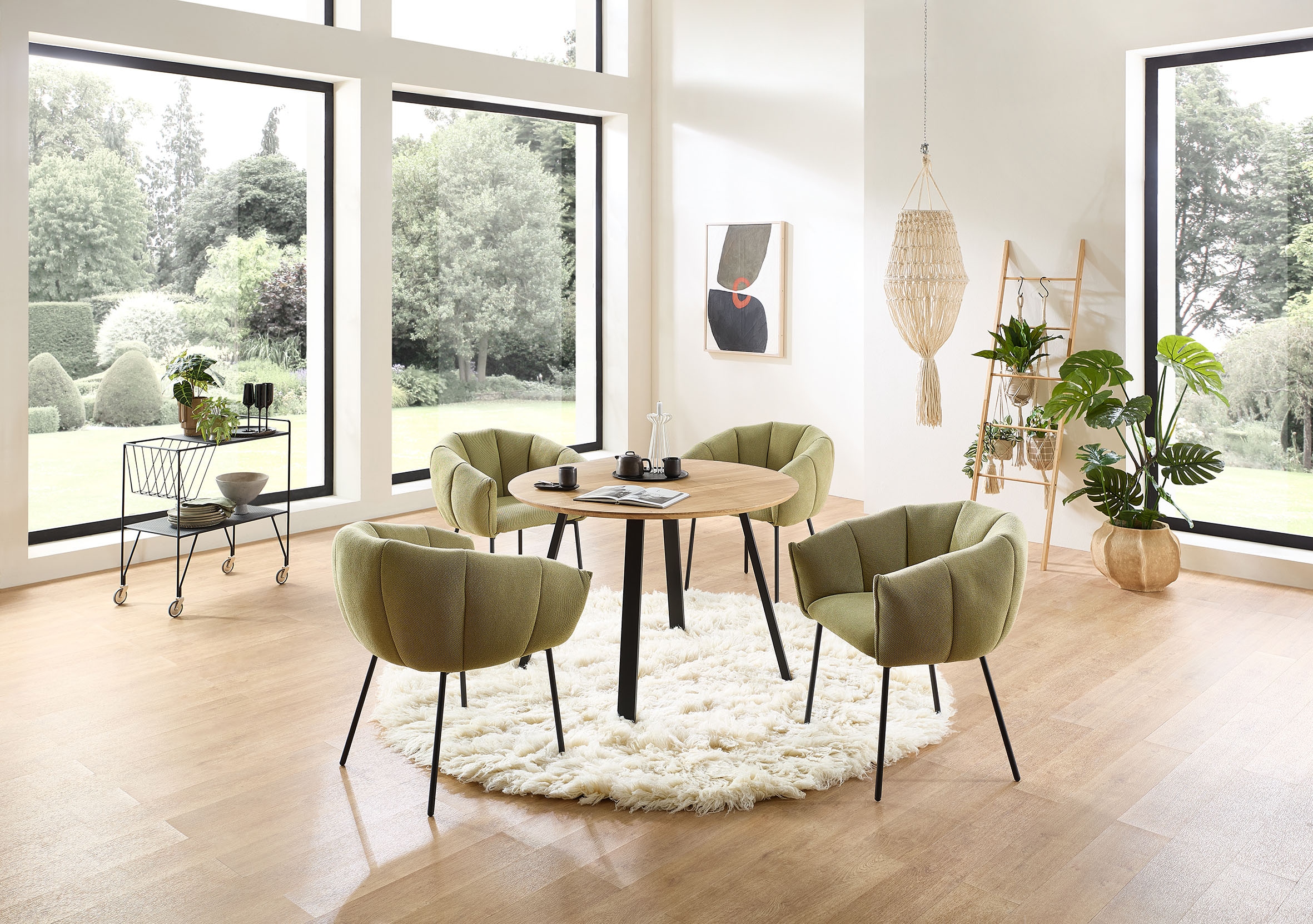 Stolkom Chaise avec accoudoirs »Pina BxHxT 70x78x63 cm« (Ensemble) 2 cuisBreite 70cm, Metallgestell