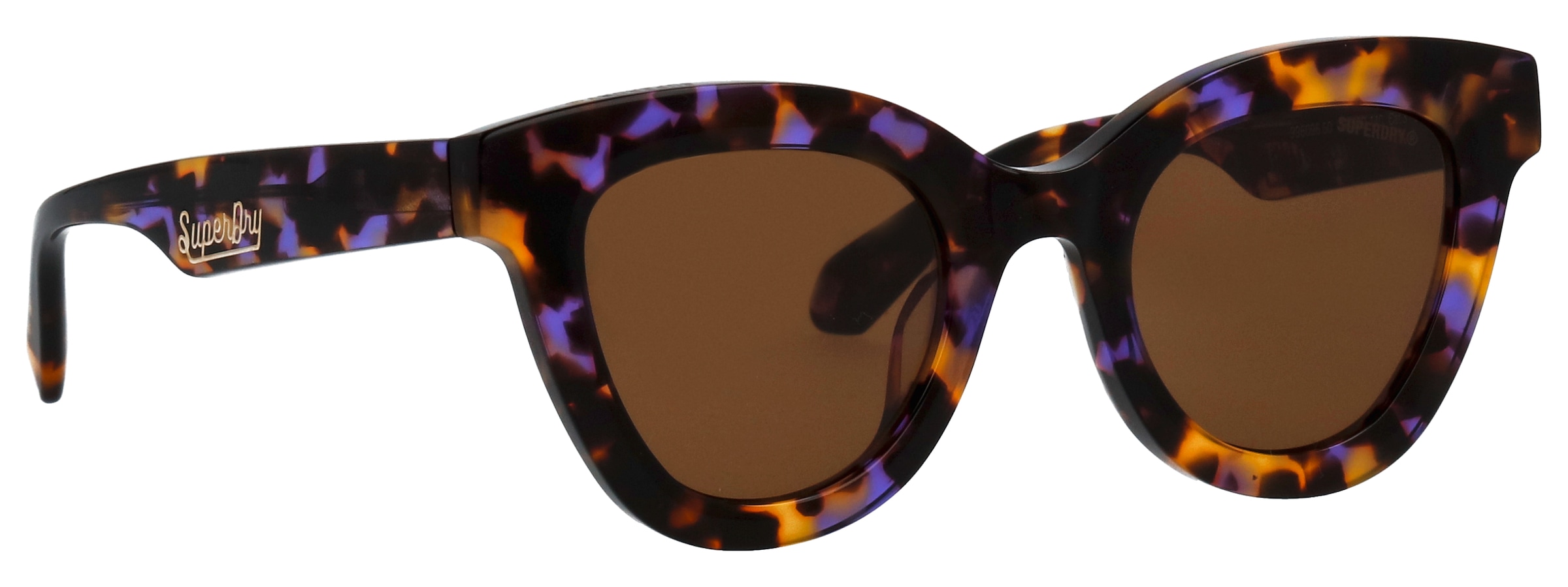 Superdry Sonnenbrille »Modell 996096« Form CatEye, Logoschriftzug auf Bügel, Kunststofffassung