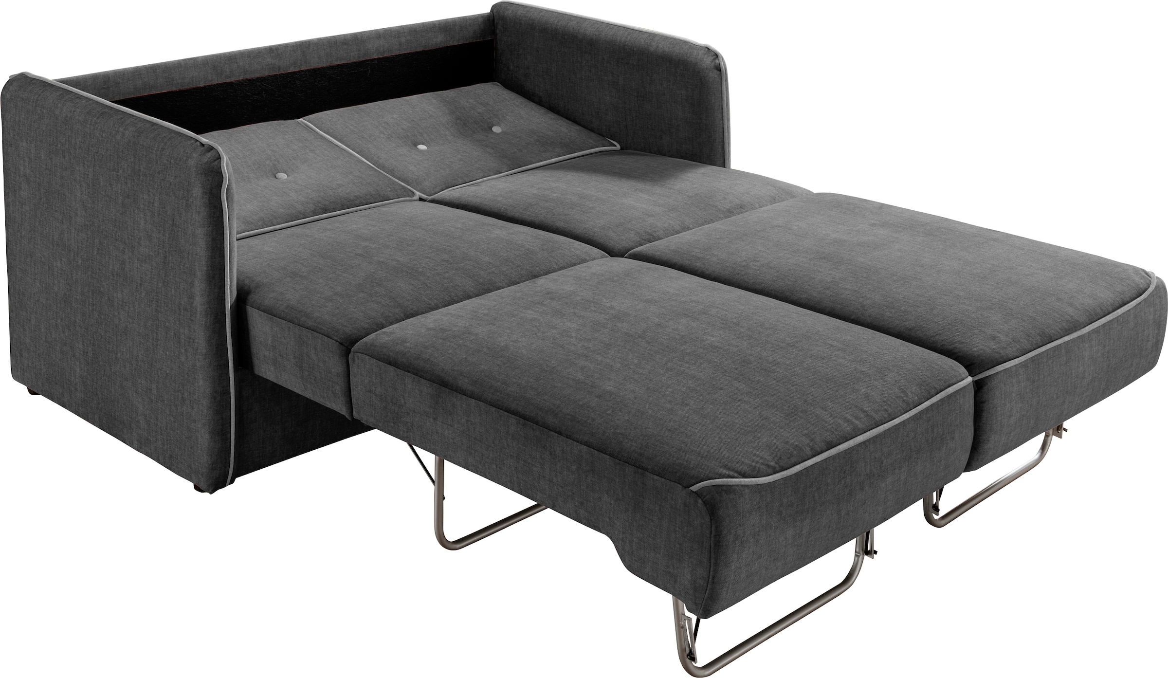 Home affaire Schlafsofa »Merina« mit zweigeteilter Bettfunktion, Auszug nach vorn, Federkern