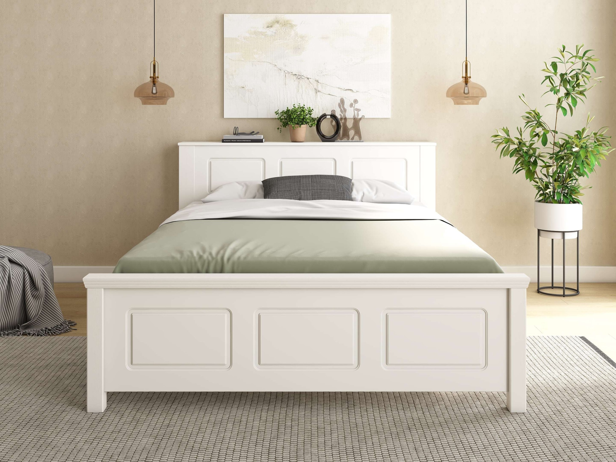 GOODproduct Bett »Malme, mit unsichtbaren, herausziehbaren Regalen, maximaler Stauraum« Liegefläche 140x200cm,  inklusive Lattenrost, Made in EU, FSC® zertifiziertes Massivholz