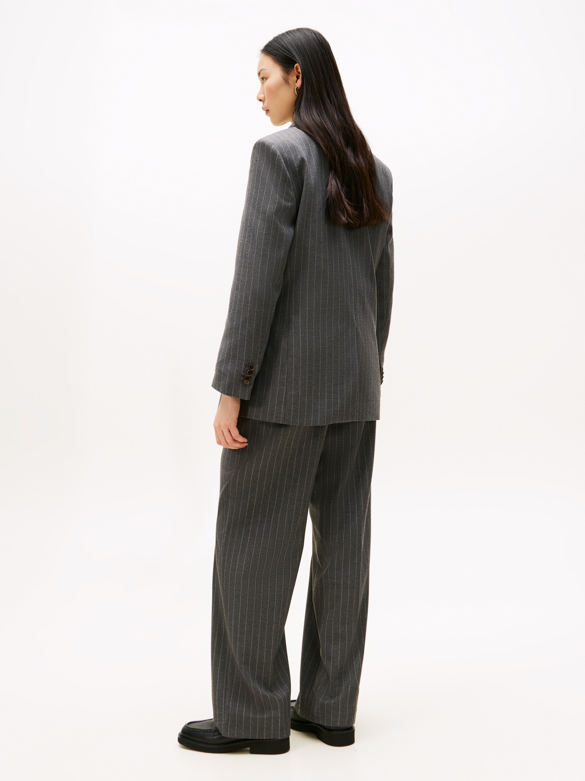 Tommy Hilfiger Blazer long »PINSTRIPE RELAXED BLAZER« mit Nadelstreifen