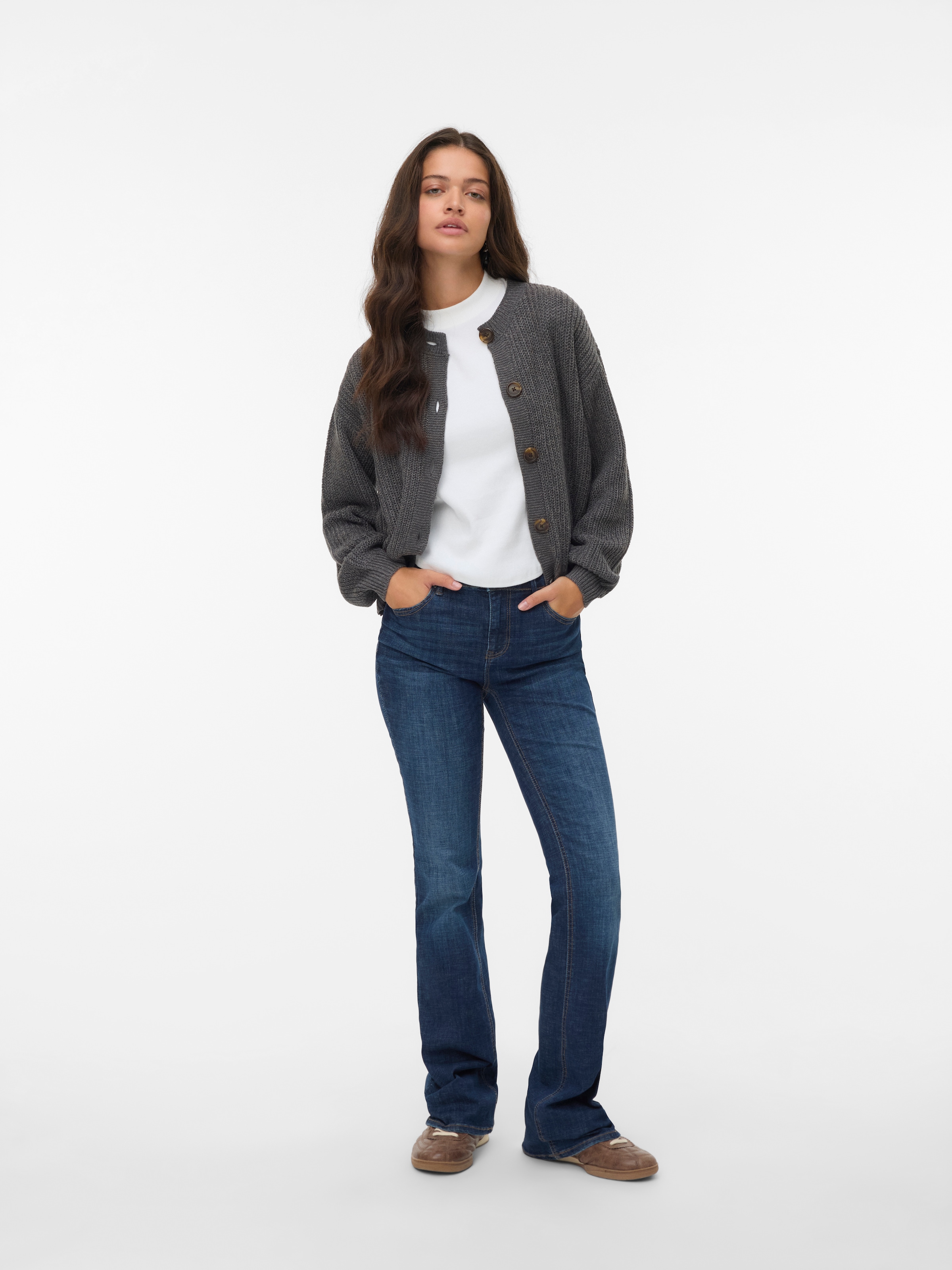 Vero Moda Veste en tricot »VMLEA LS O-NECK CARDIGAN NOOS«