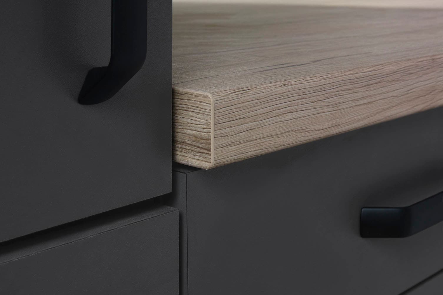 wiho Küchen Winkelküche »"Simi", mit verstellbaren Füssen, wahlweise mit E-Geräten« Soft-Close-Funktion in Schubkästen & Auszügen, Stellbreite 315/175 cm