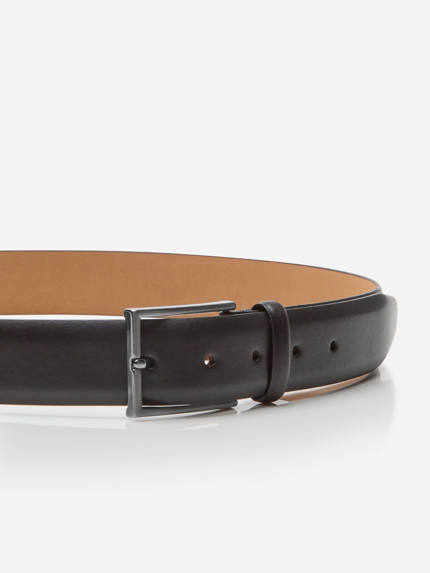 MONTI Ceinture en cuir »BORDEAUX« légèrement mat, élégant, avec logo