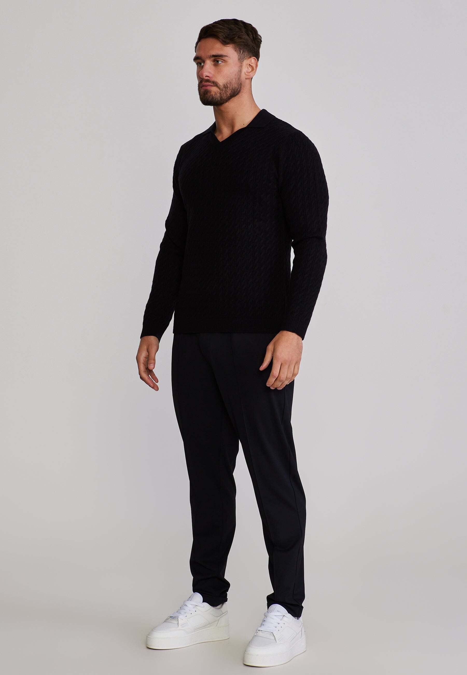 Siksilk Langarm-Poloshirt »Siksilk Langarmpolo Knitted Polo«