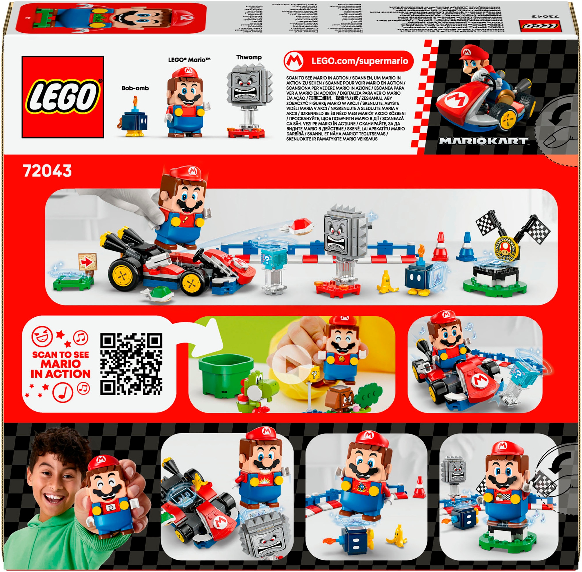 LEGO® Pions de construction »Mario Kart – Interaktiver LEGO Mario & Standard-Kart (72043)« LEGO Super Mario; Made in Europe