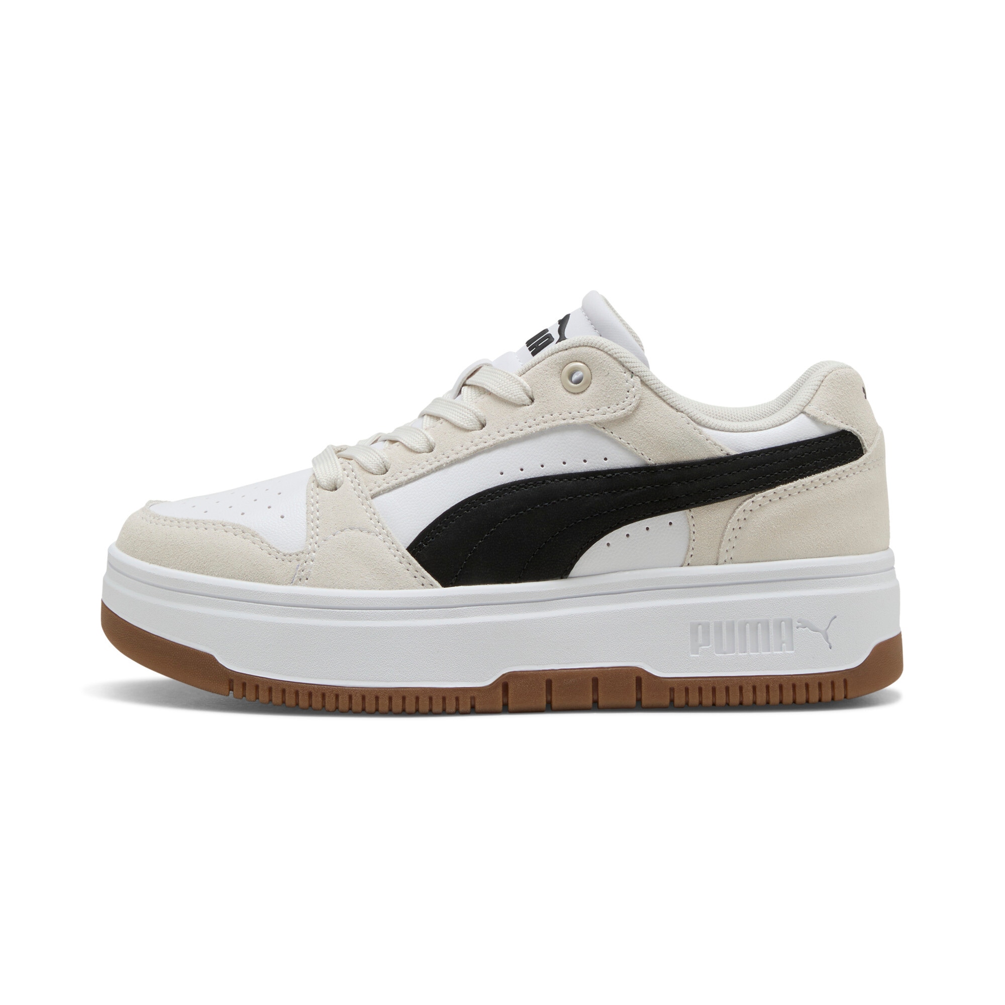 PUMA Sneakers »REBOUND FEMME LOW SD«  pour looks sportifs et décontractés, avec dessus en cuir