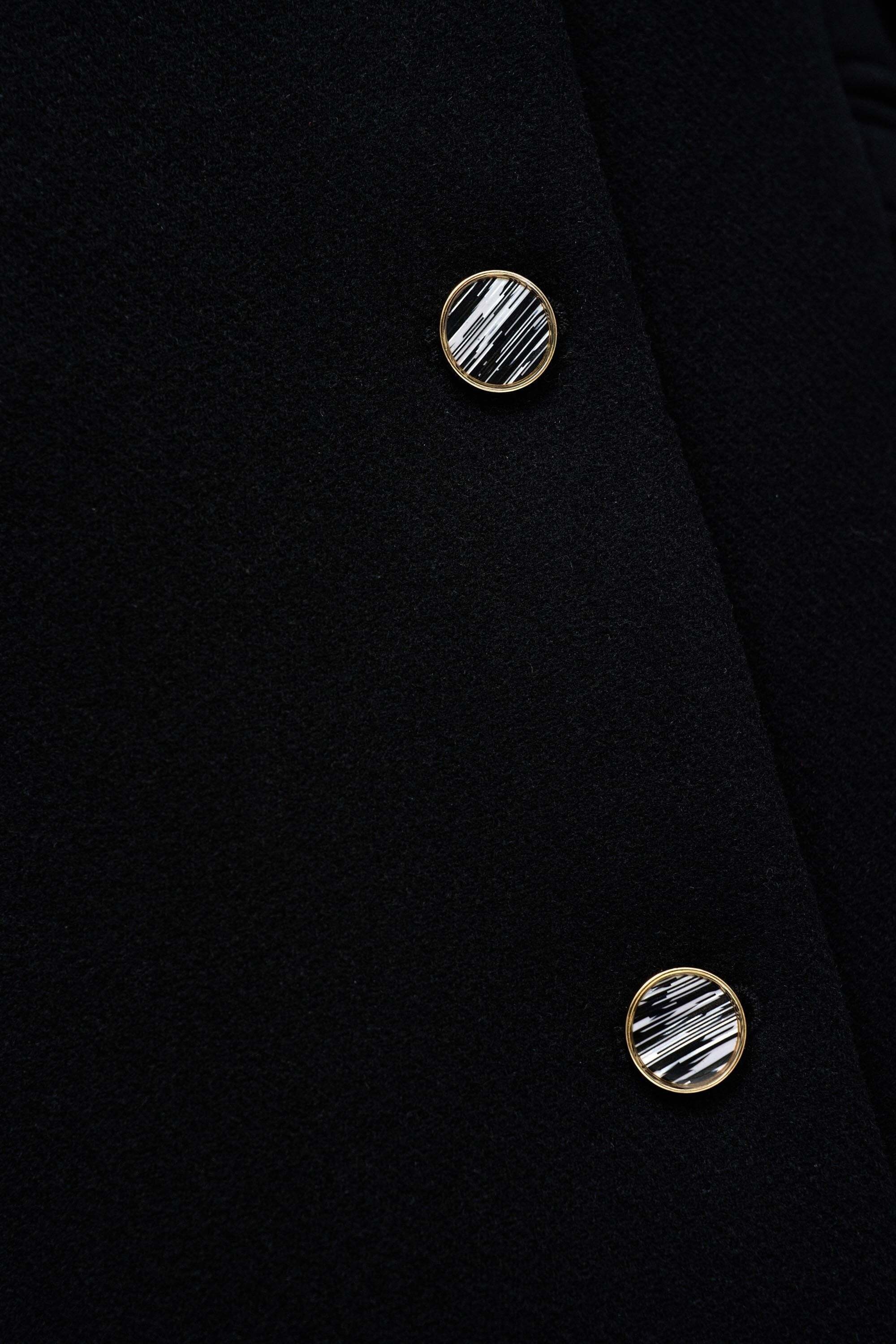 Salsa Wolljacke »Salsa Jeans Wollmantel Wool Coat With Faux Fur Collar«