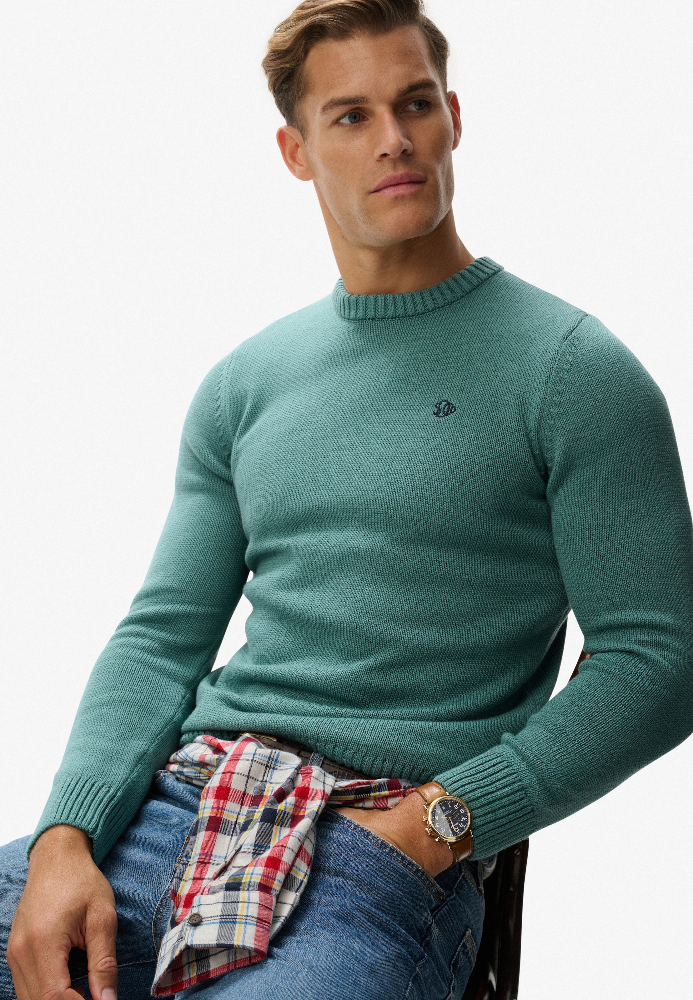 Superdry »PREPPY COTTON JUMPER« coton, coupe régulière