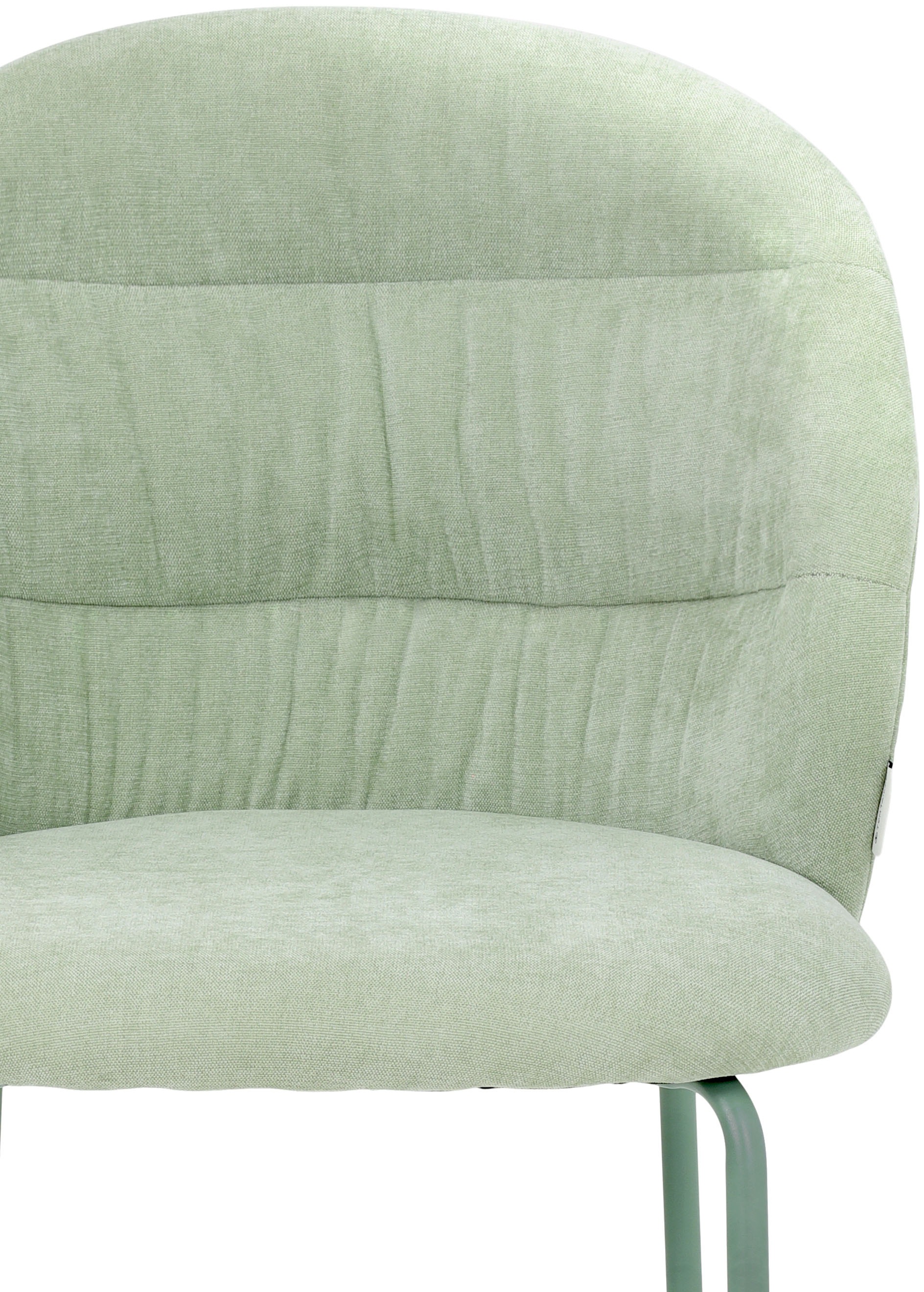 TOM TAILOR HOME Chaise à 4 pieds »LEAF CHAIR« (Set) 2 cuis4-Fussgestell, Raffung in der Rückenlehne