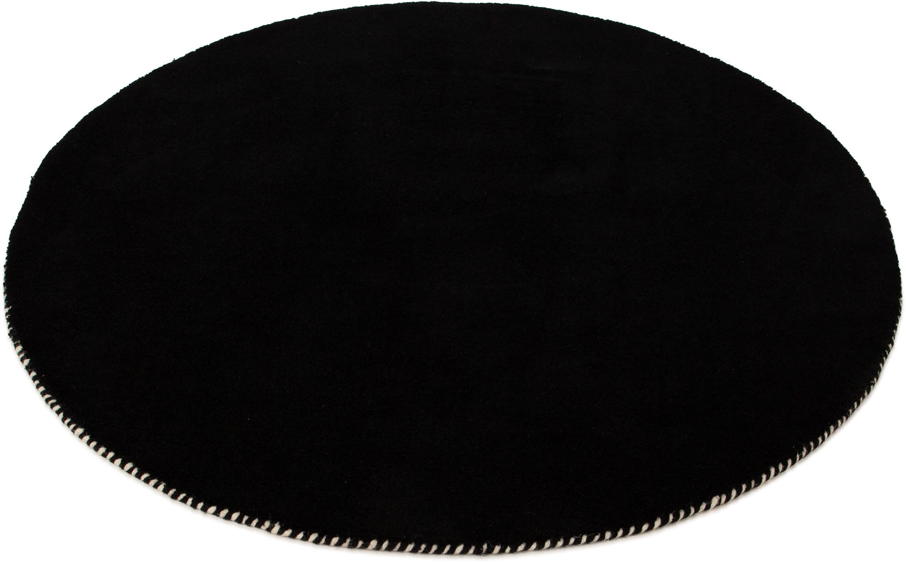 carpetfine Wollteppich »Gabbeh Lola Uni« rund 14 mm Höhe mit natürlichem Pflanzenmaterial von Hand gewebt, auch als Läufer