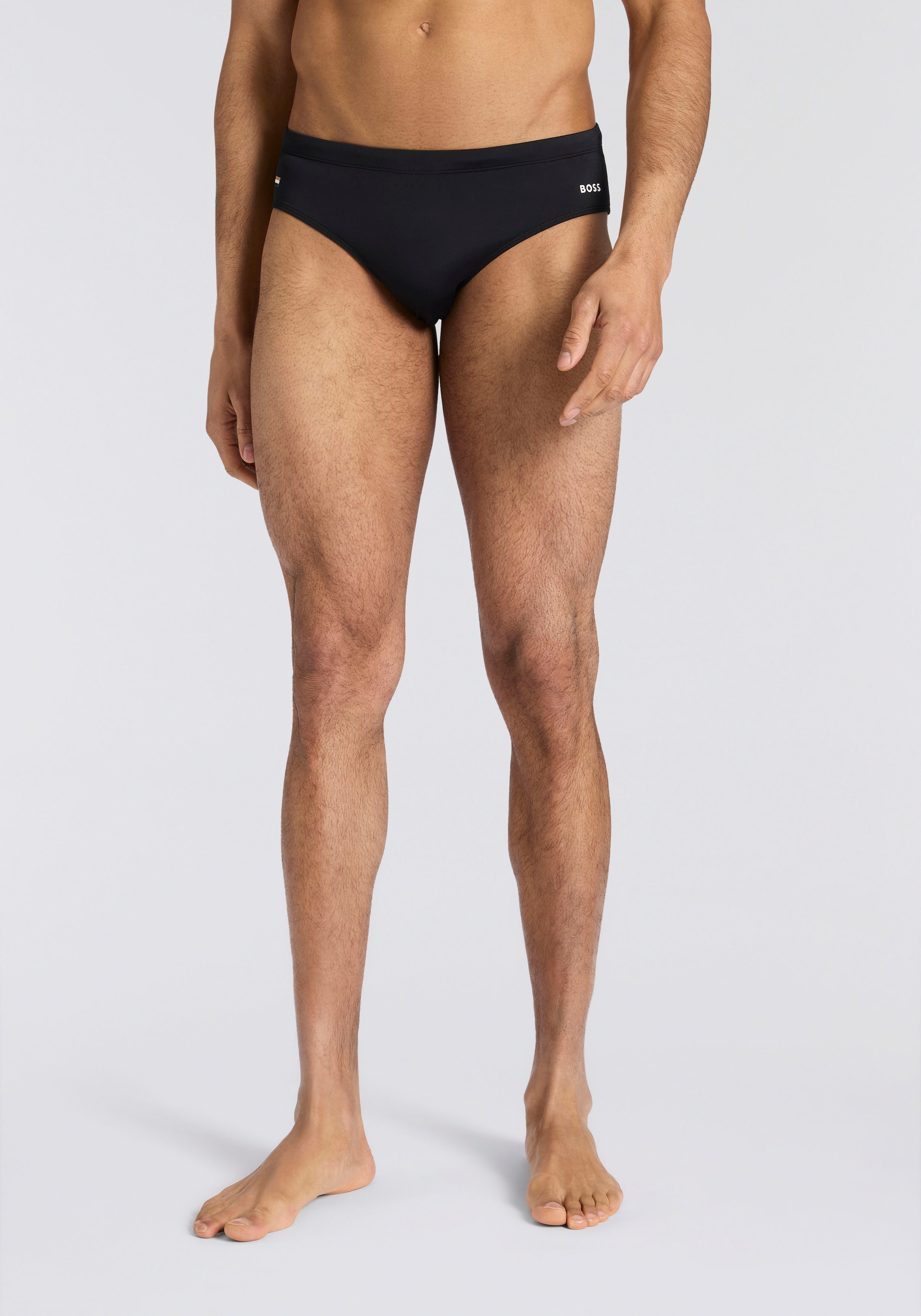 BOSS Maillot de bain »Brief John« avec inscription logo BOSS contrastante