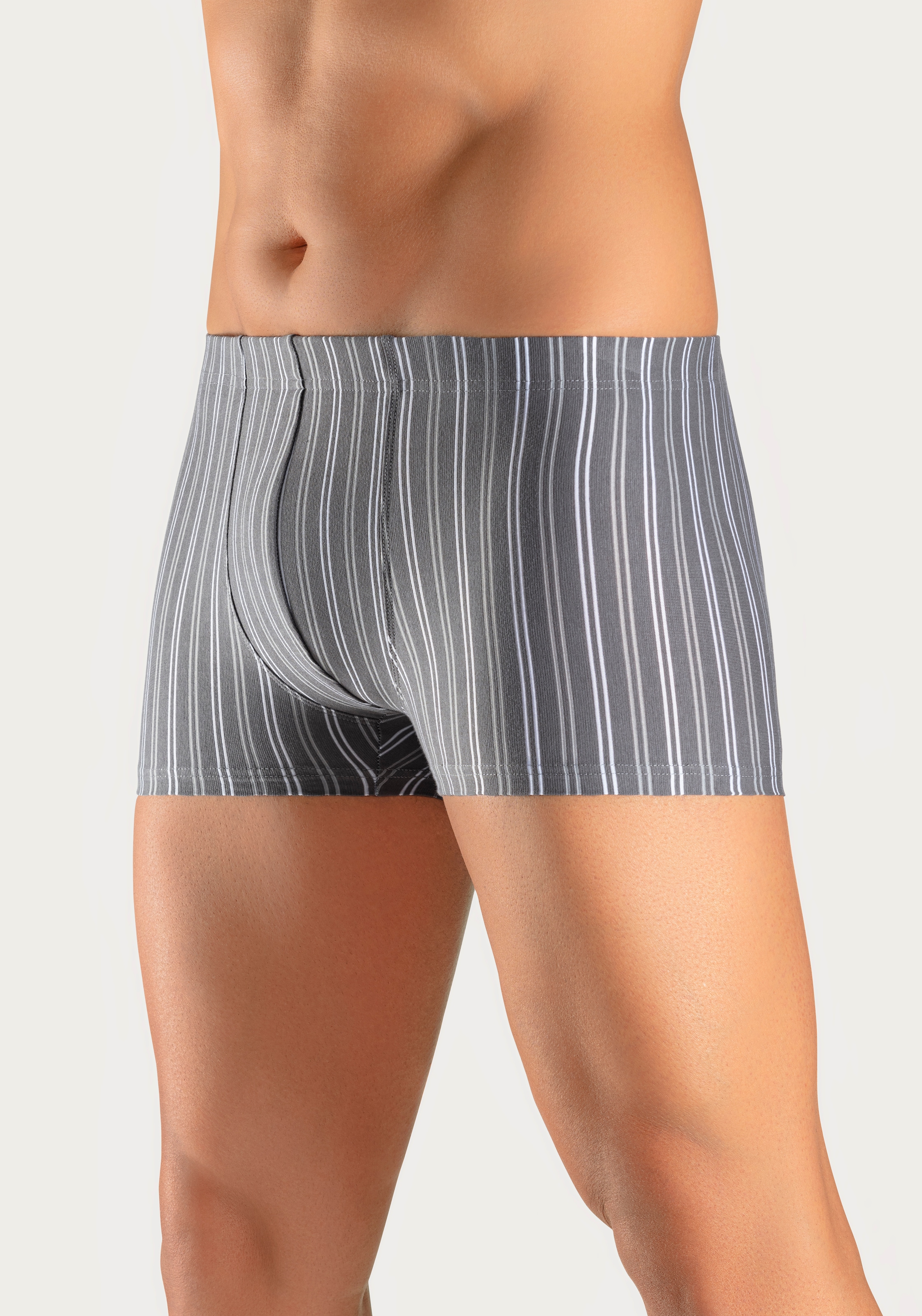 le jogger® Boxer »Boxershorts für Herren« Packung, 3 cuis tlg., mit garngefärbten Streifen