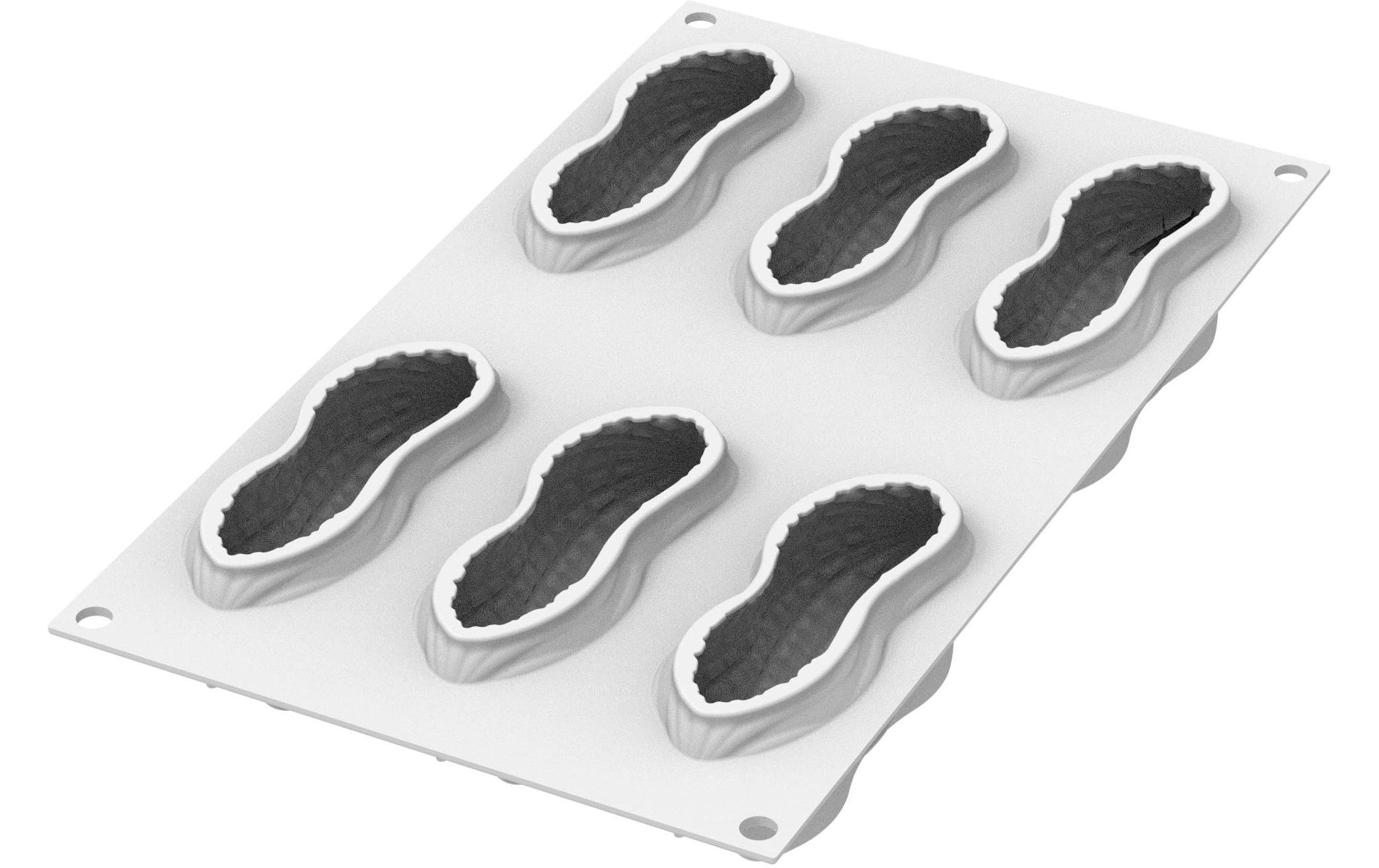   Moule à pâtisserie »Silikomart – Erdnuss 100 Silikon mit Ausstecher«
