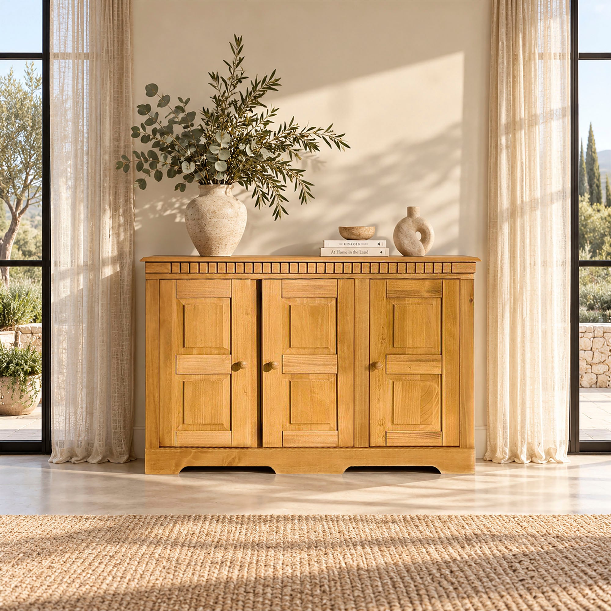 GOODproduct Buffet »Lisa« commode en pin massif, disponible en 2 largeurs