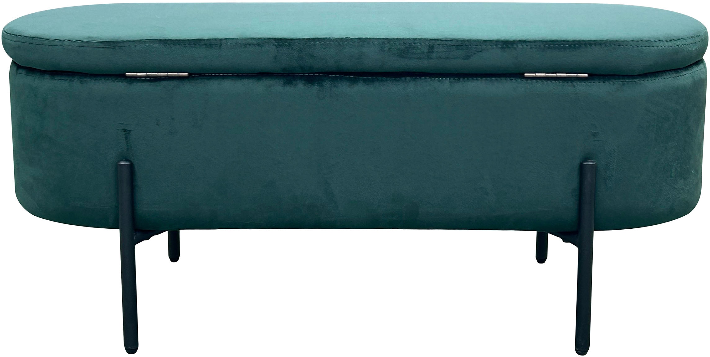 byLIVING Sitzbank »NOVA« Samt, mit Stauraum/Truhe, Innenmass Truhe 26,5 x 83cm, Höhe: 19 cm