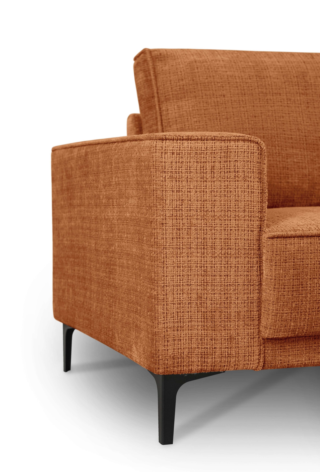 GOODproduct 3-places »OLAND Chenille, Sofa, B: 224 cm, Skandi-Design« structure, tissu plat, microfibre de luxe, bouclé