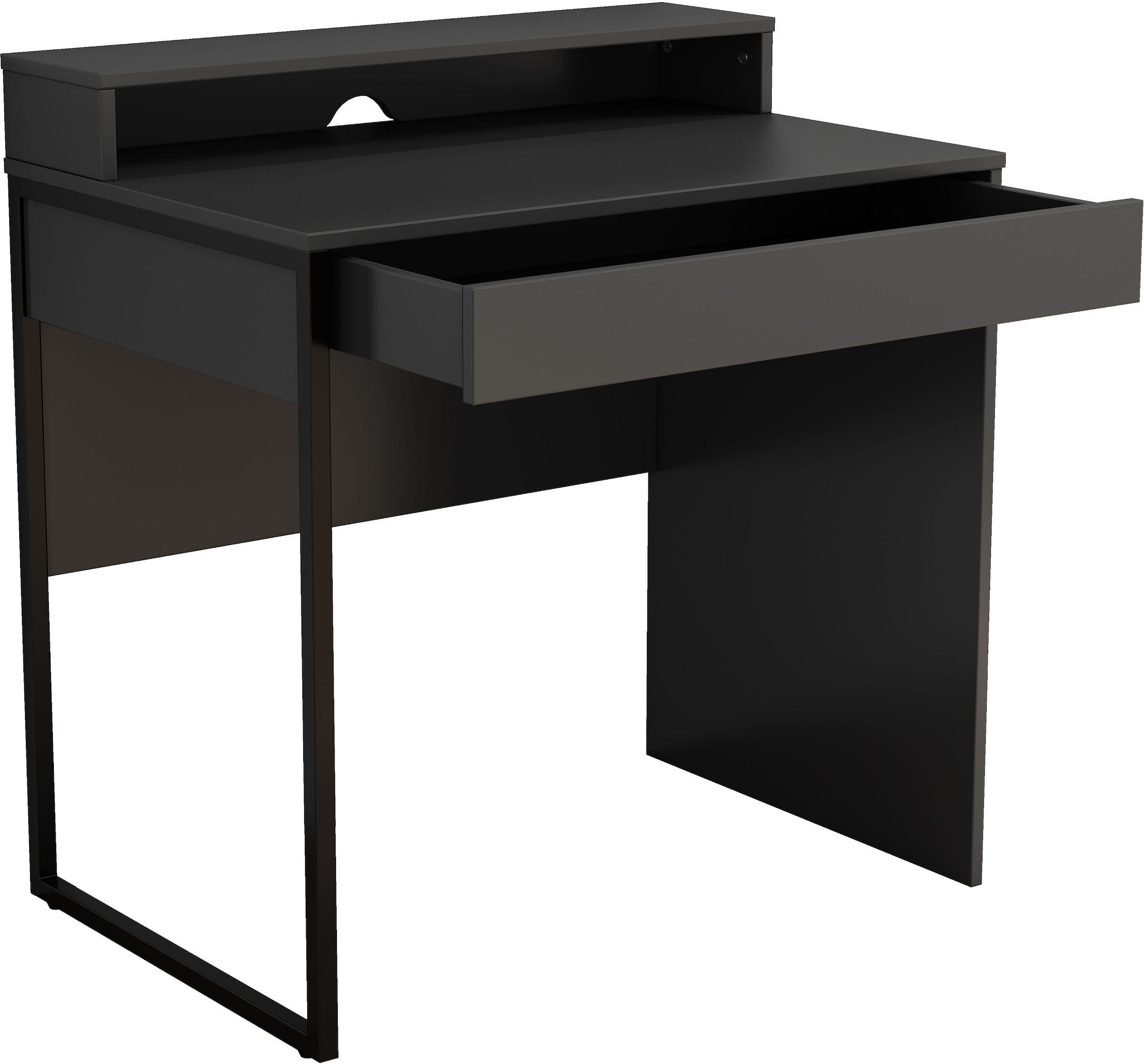 GOODproduct Bureau »Moid, Computertisch in modernem Design« Breite 80 cm, mit Schublade, Kabeldurchlass & Metallkufe