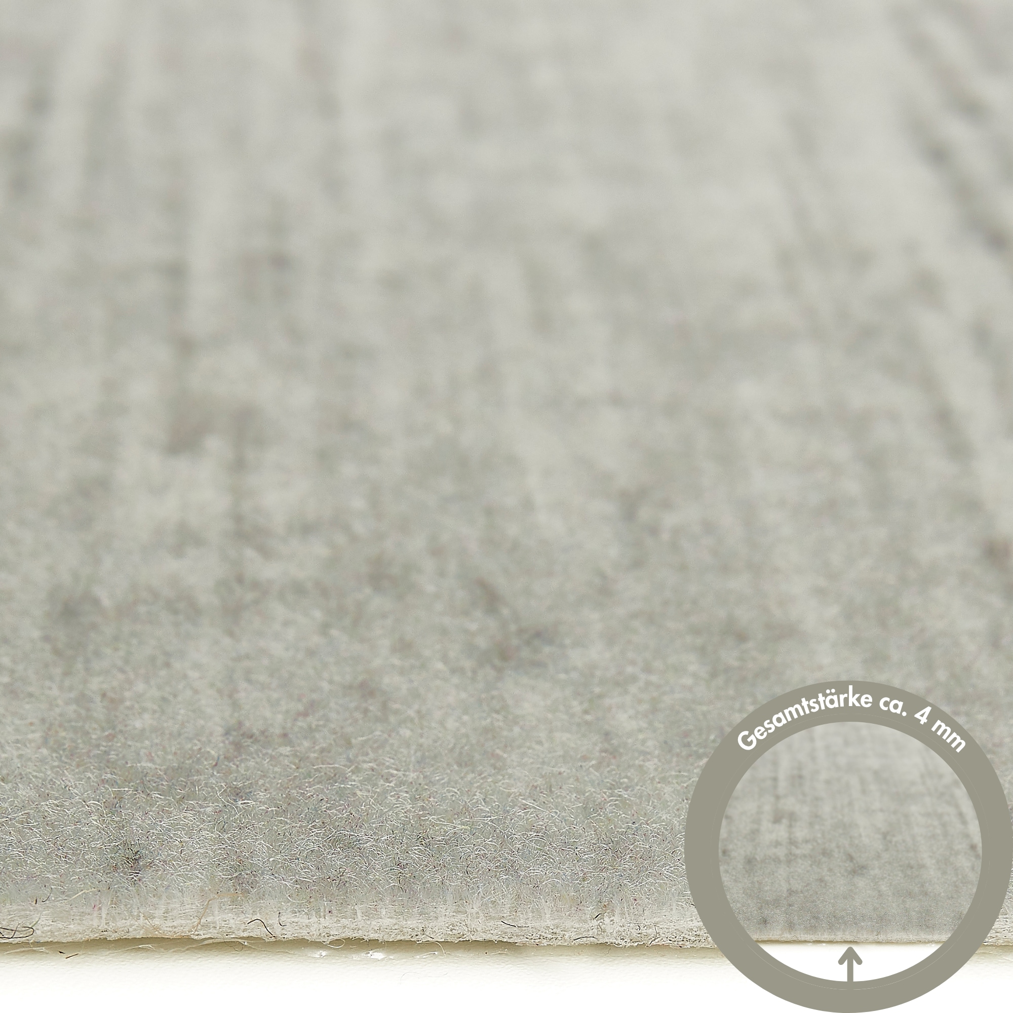 Andiamo Teppichfliese »Paris Nadelfilz« Carré 4 mm Höhe 40x40 cm, selbstklebend, robust & strapazierfähig, 25 Stück (4 qm)