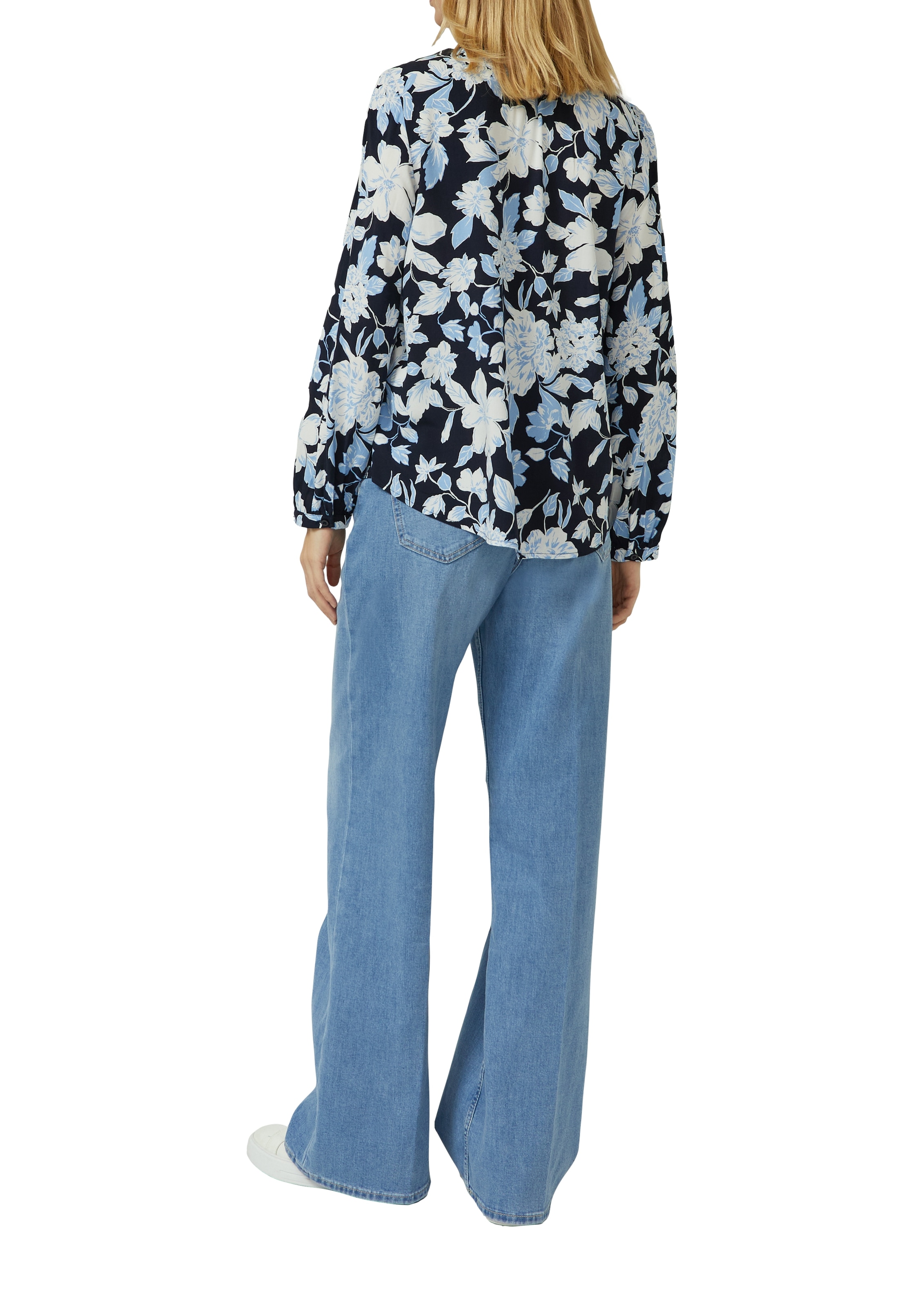 s.Oliver Blouse à manches longues mit All-Over Print