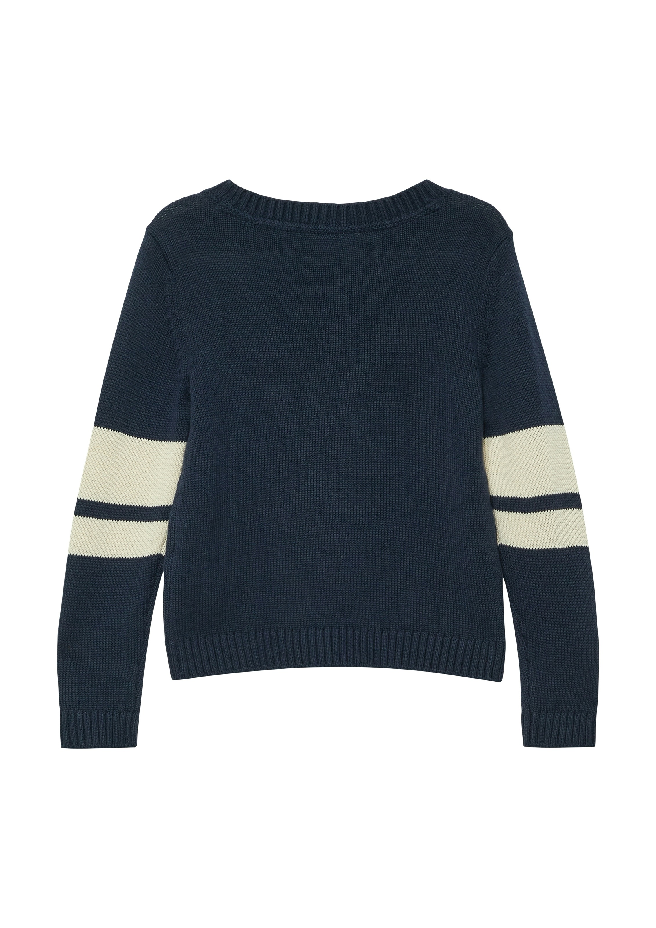 s.Oliver Junior Strickpullover mit Kontraststreifen und Plüsch-Intarsien, for boys