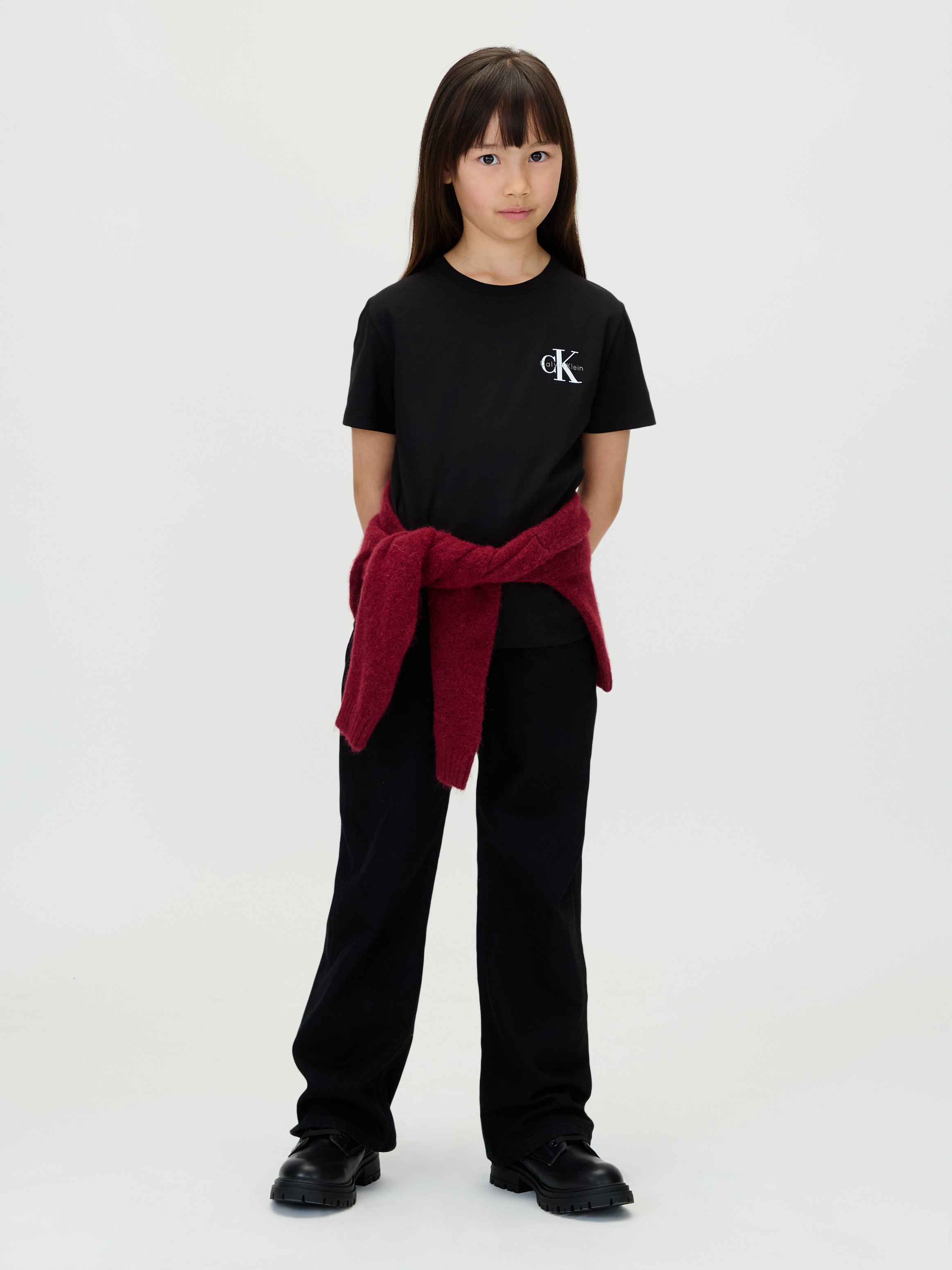 Calvin Klein Jeans T-shirt für Kinder bis 16 Jahre, regular fit, Rundhalsausschnitt