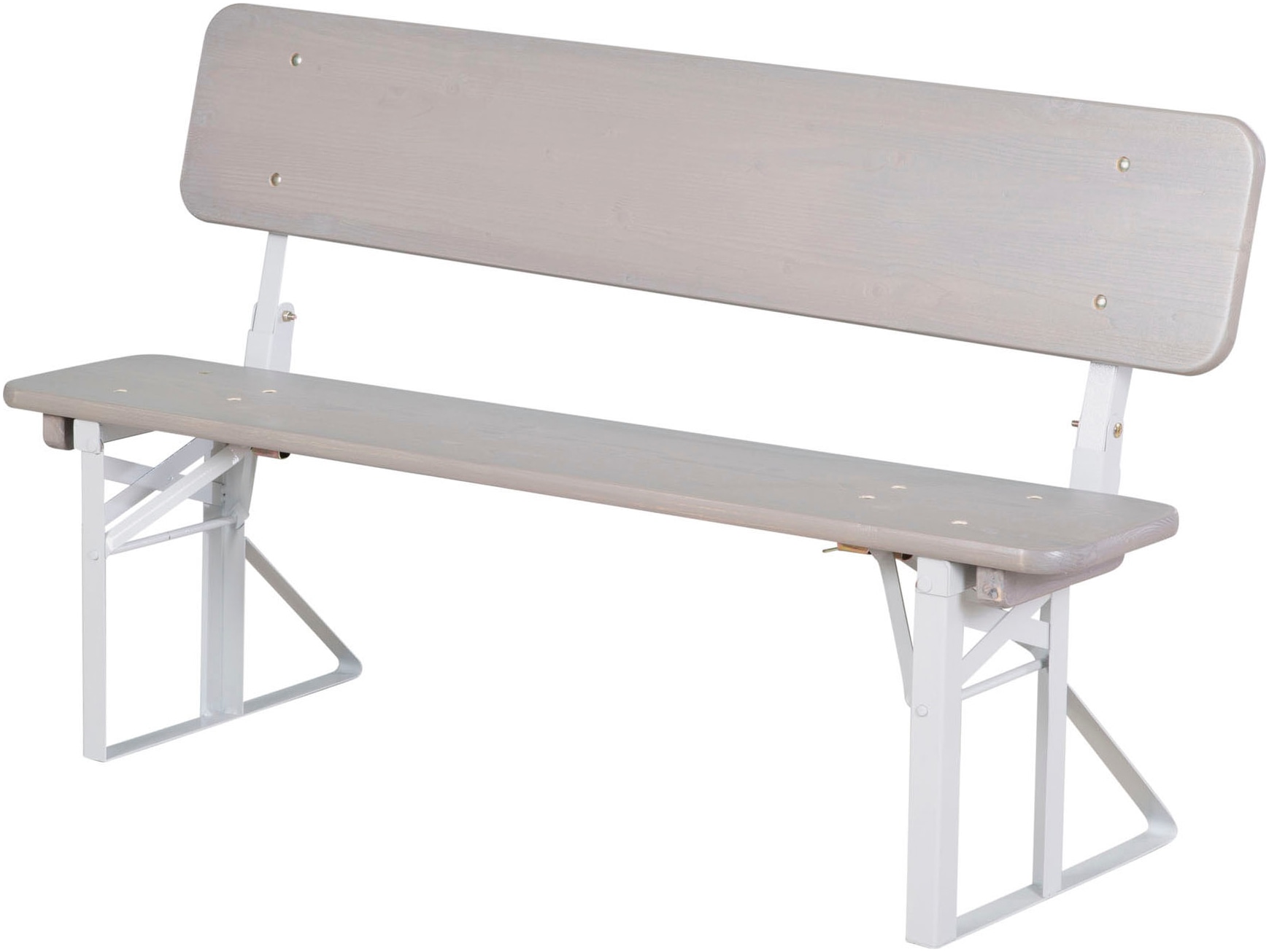 roba® Kindersitzgruppe »Outdoor Party-Garnitur für Kinder, grau lasiert, aus Holz« 3 Stk. tlg. mit Lehne; FSC® - schützt Wald