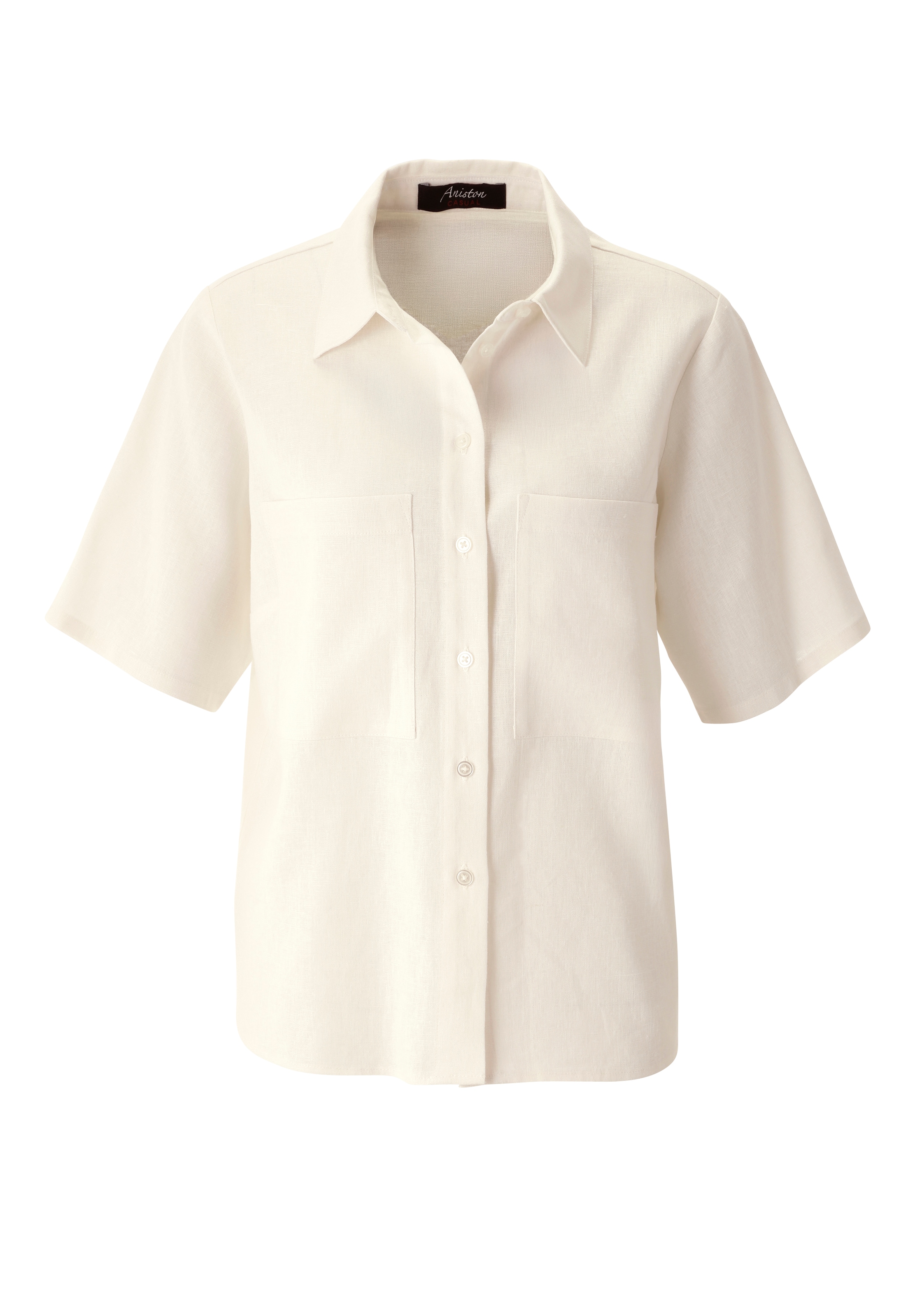Aniston CASUAL Blouse à manches courtes mit Leinen