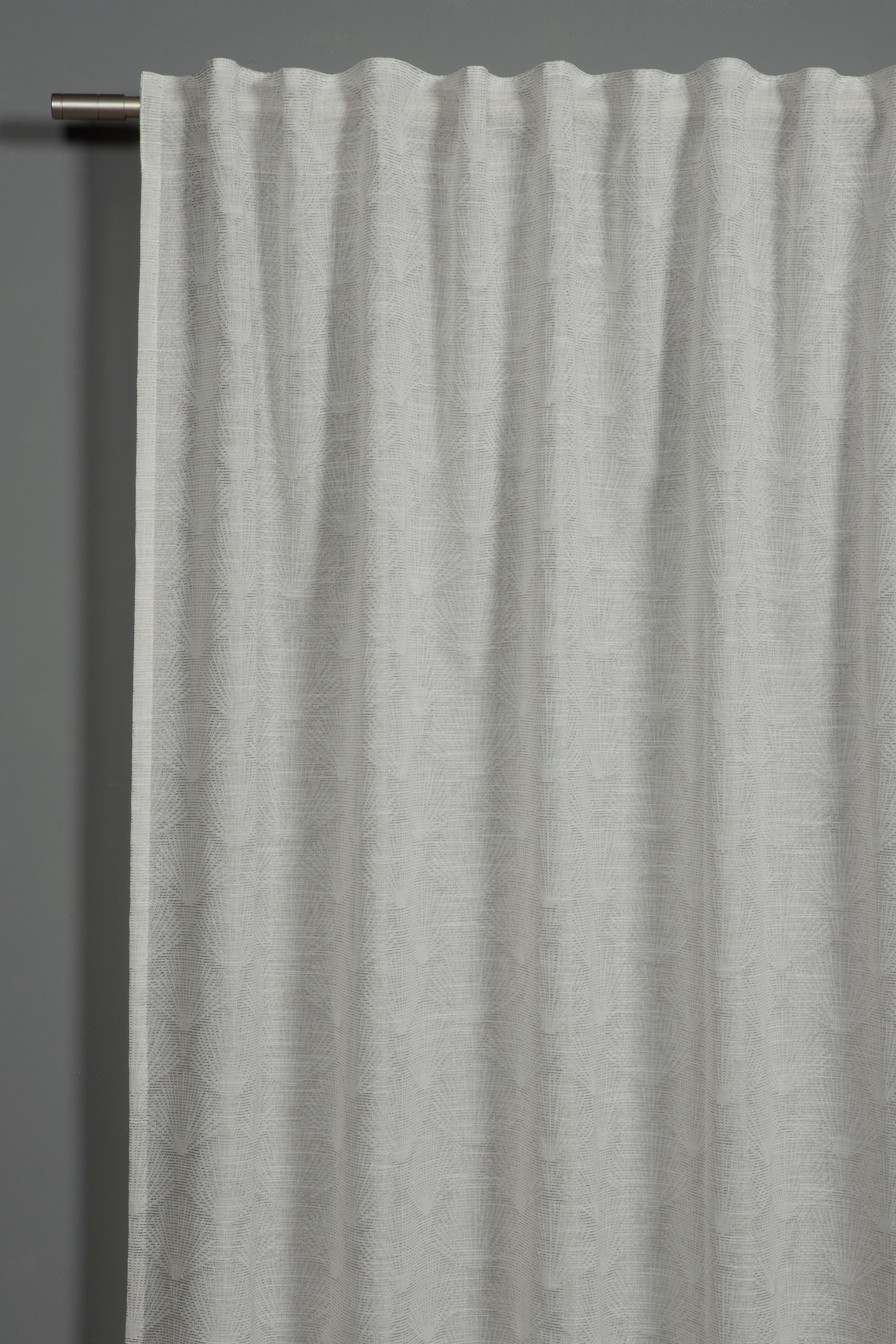 Sehlbach Rideau »Schal Muschelmuster« Boucles 1 cuis tlg. mit Gardinenband und verdeckten Schlaufen