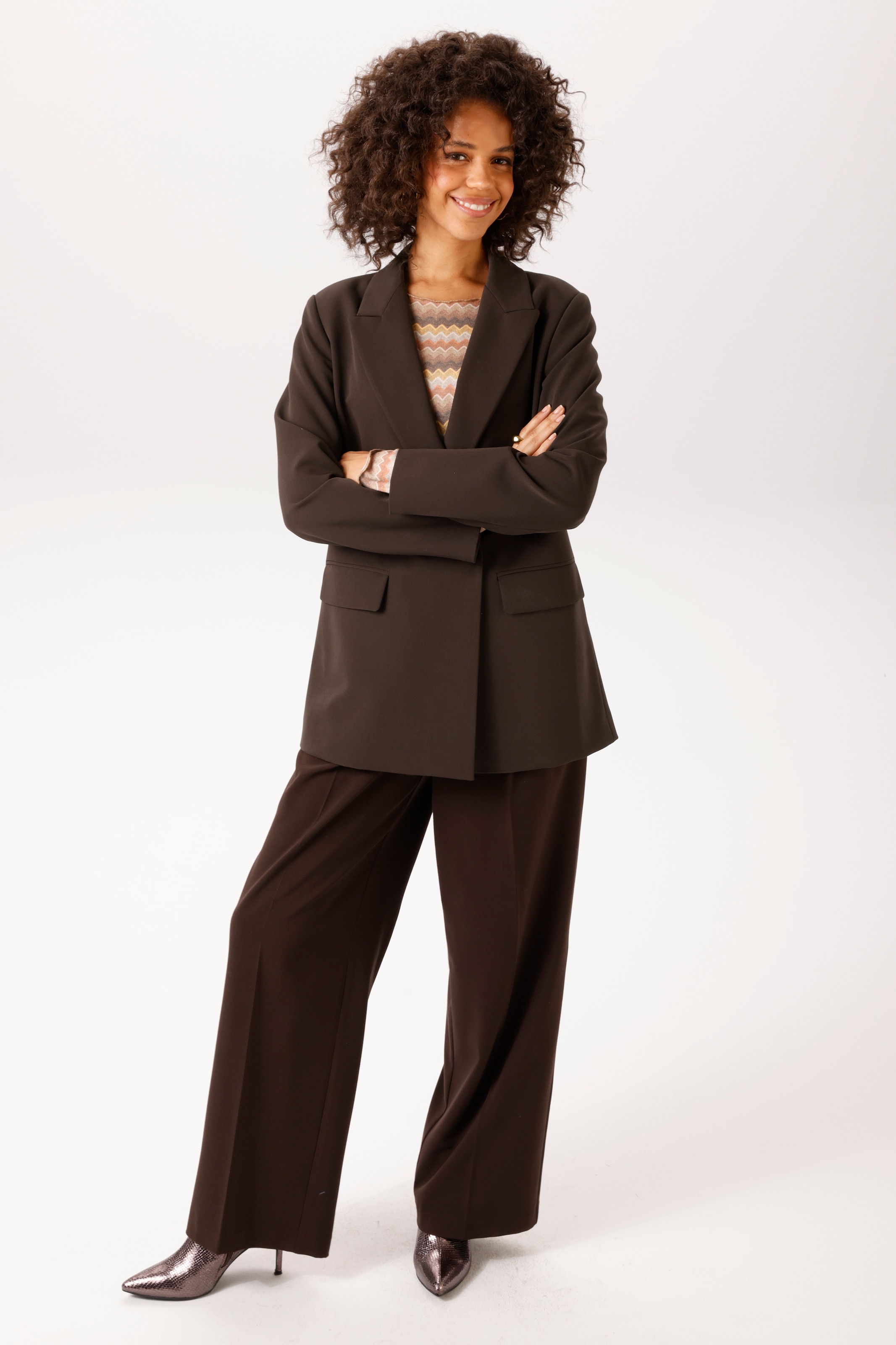 Aniston CASUAL Blazer long avec col à revers - NOUVELLE COLLECTION
