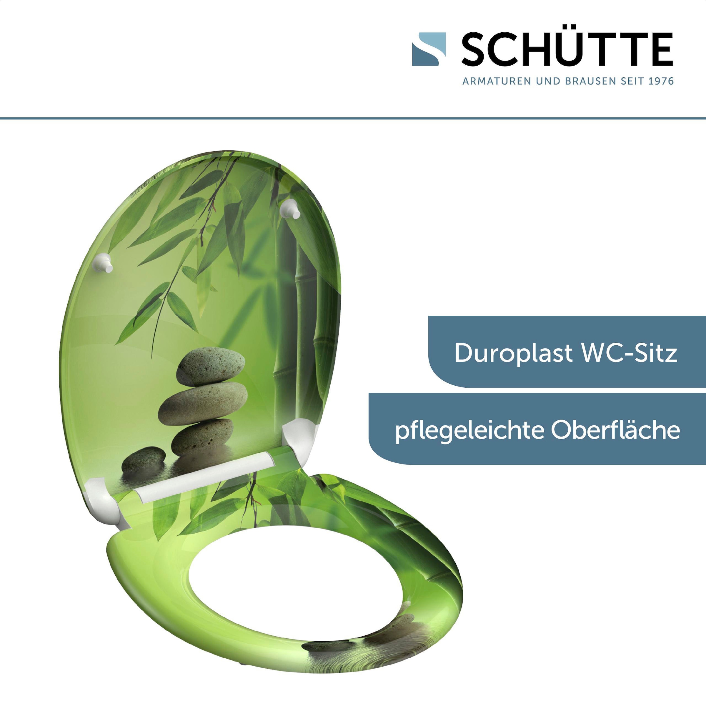 Schütte WC-Sitz »Stone« Duroplast, mit Absenkautomatik und Schnellverschluss