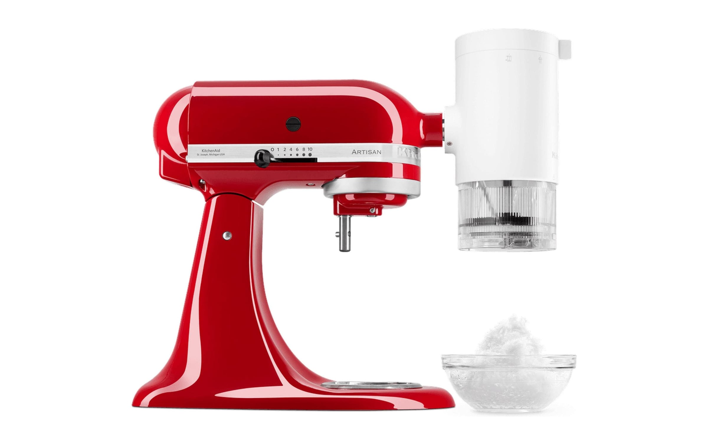 KitchenAid Rehausse de la machine à glaçons »Shave-Ice Aufsatz 5KSMSIA« Vielseitiger Shave-Ice-Vorsatz mit 2 Klingen